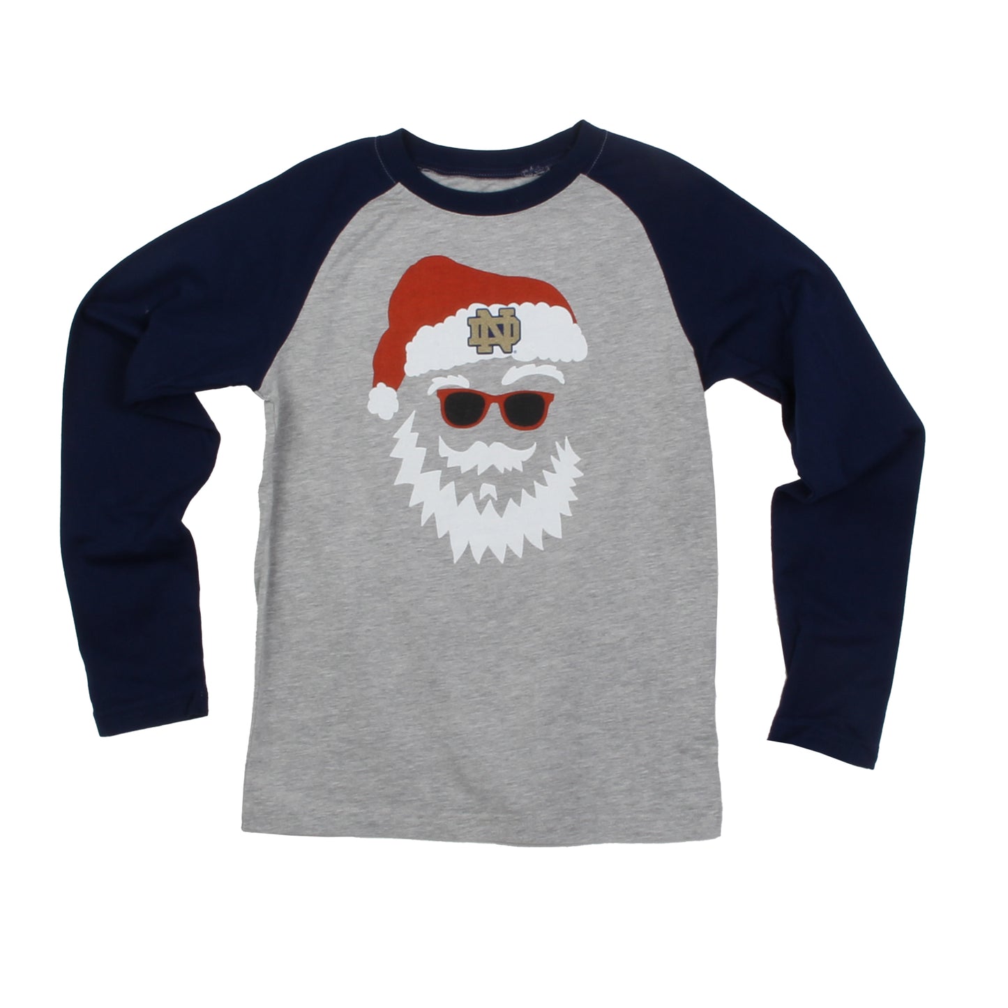 Notre Dame Fighting Irish Youth Santa Raglan
