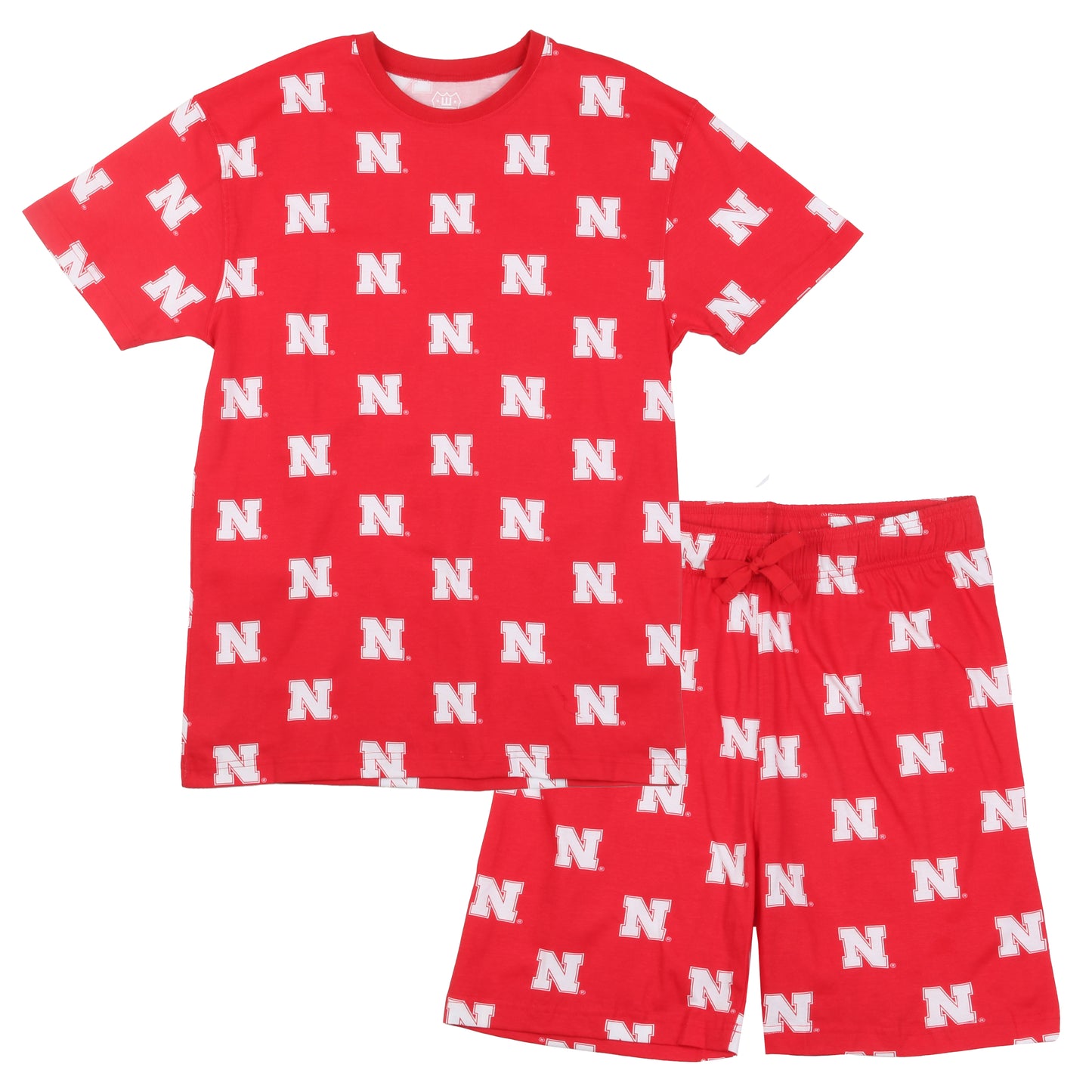 Nebraska Huskers Men's Allover Print SS PJ