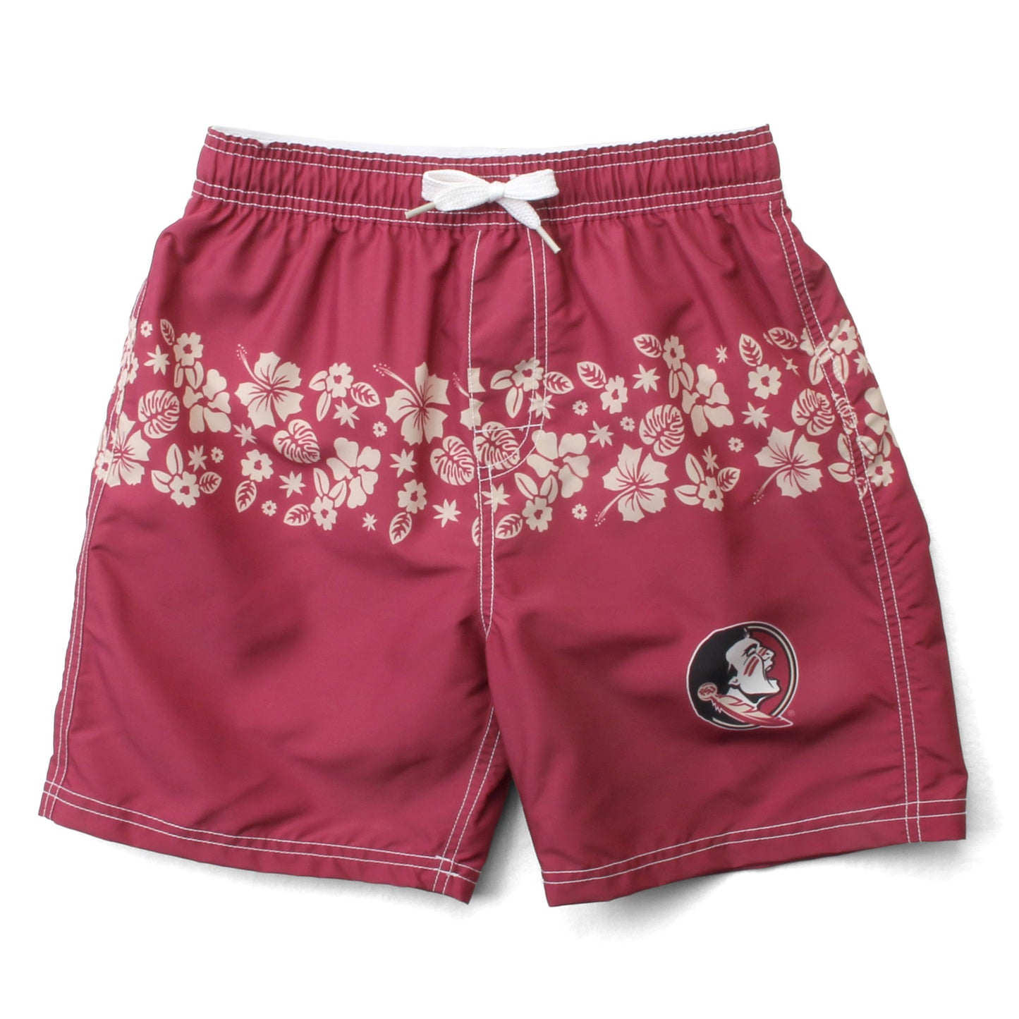 Florida State Seminoles Boys Inset Floral Swim Trunk