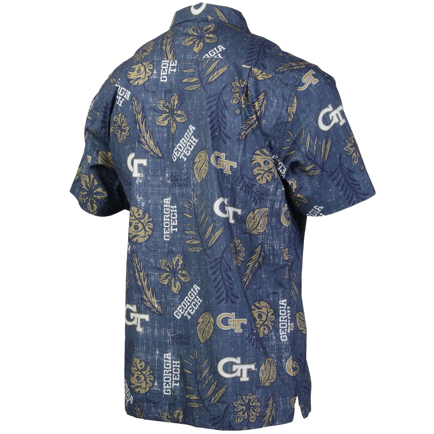 Georgia Tech Yellow Jackets Men's Vintage Floral Shirt