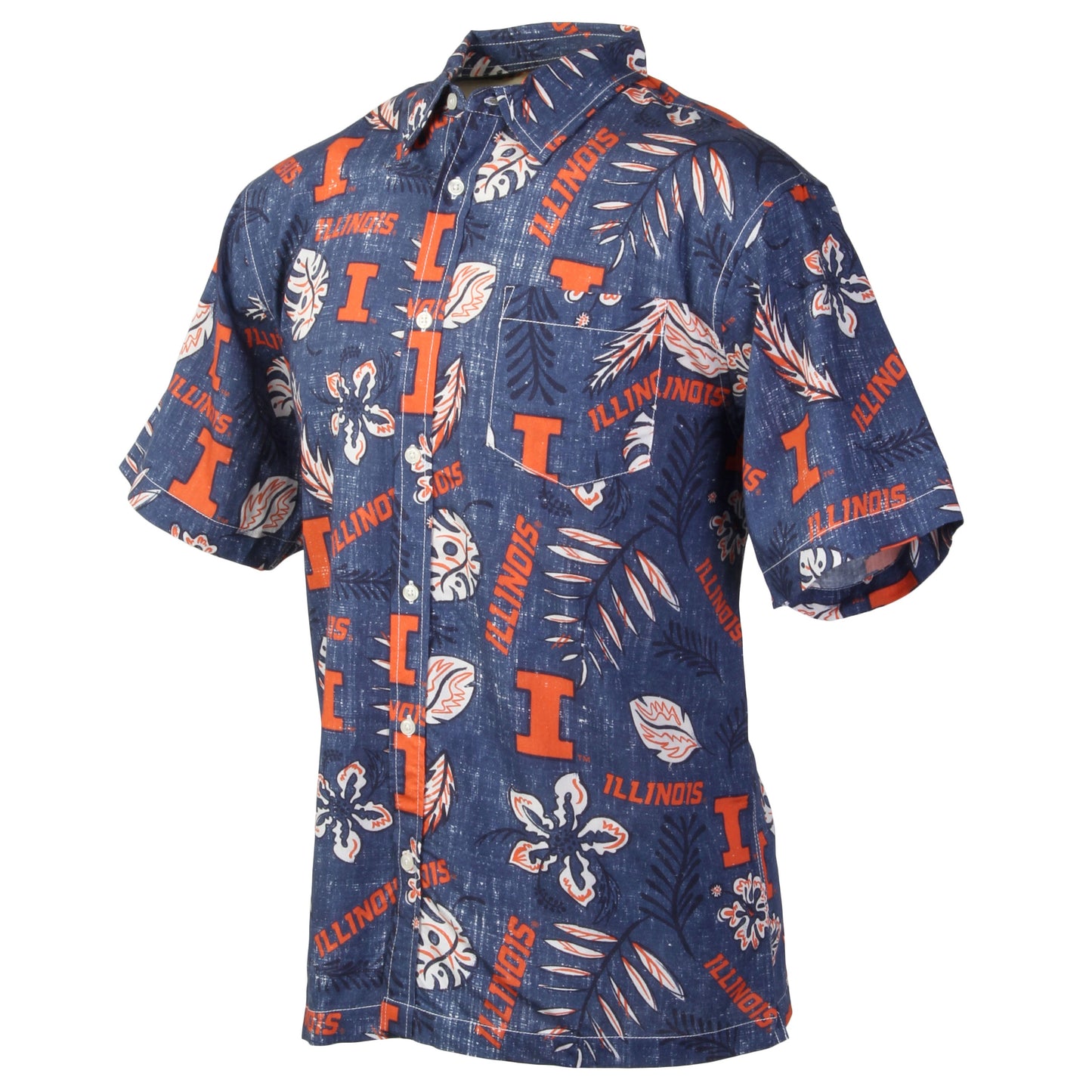Illinois Fighting Illini Men's Vintage Floral Shirt