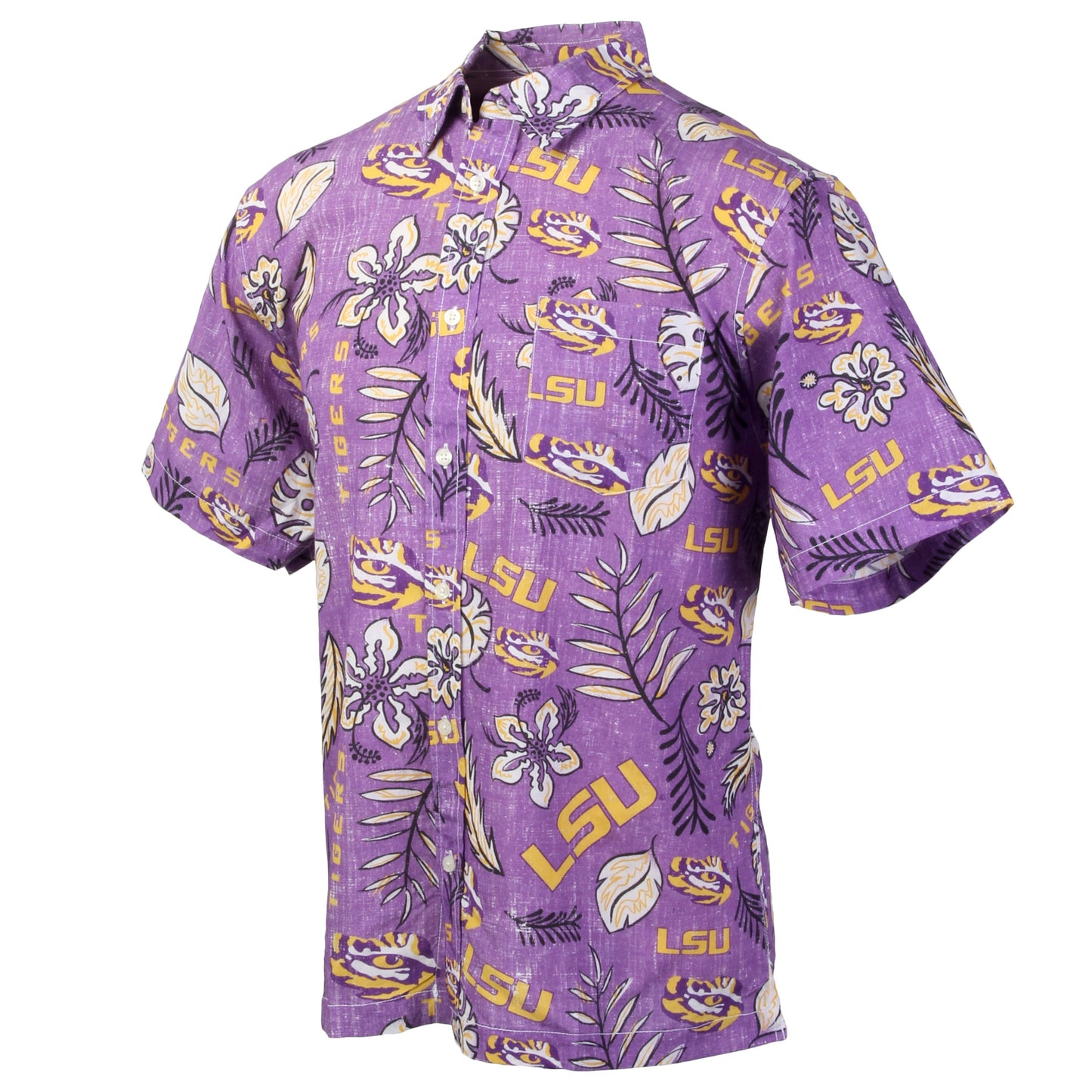 LSU Tigers Men's Vintage Floral Shirt