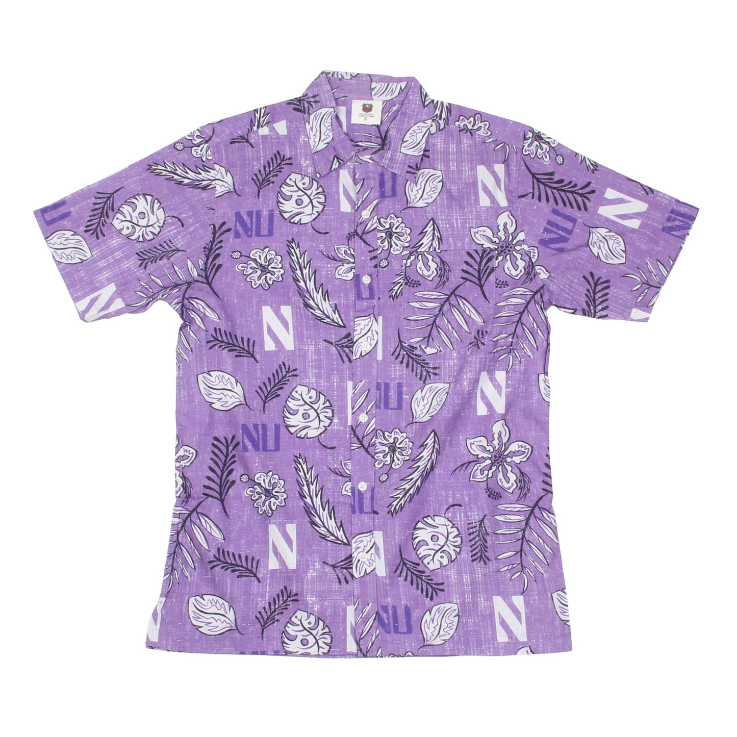 Northwestern Wildcats Men's Vintage Floral Shirt