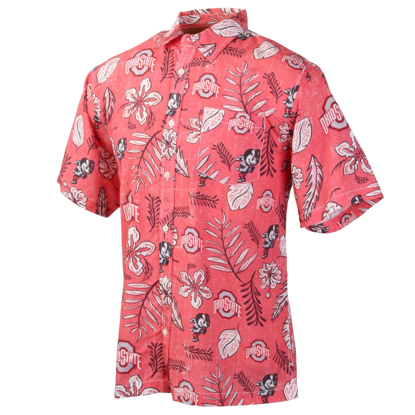Ohio State Buckeyes Men's Vintage Floral Shirt