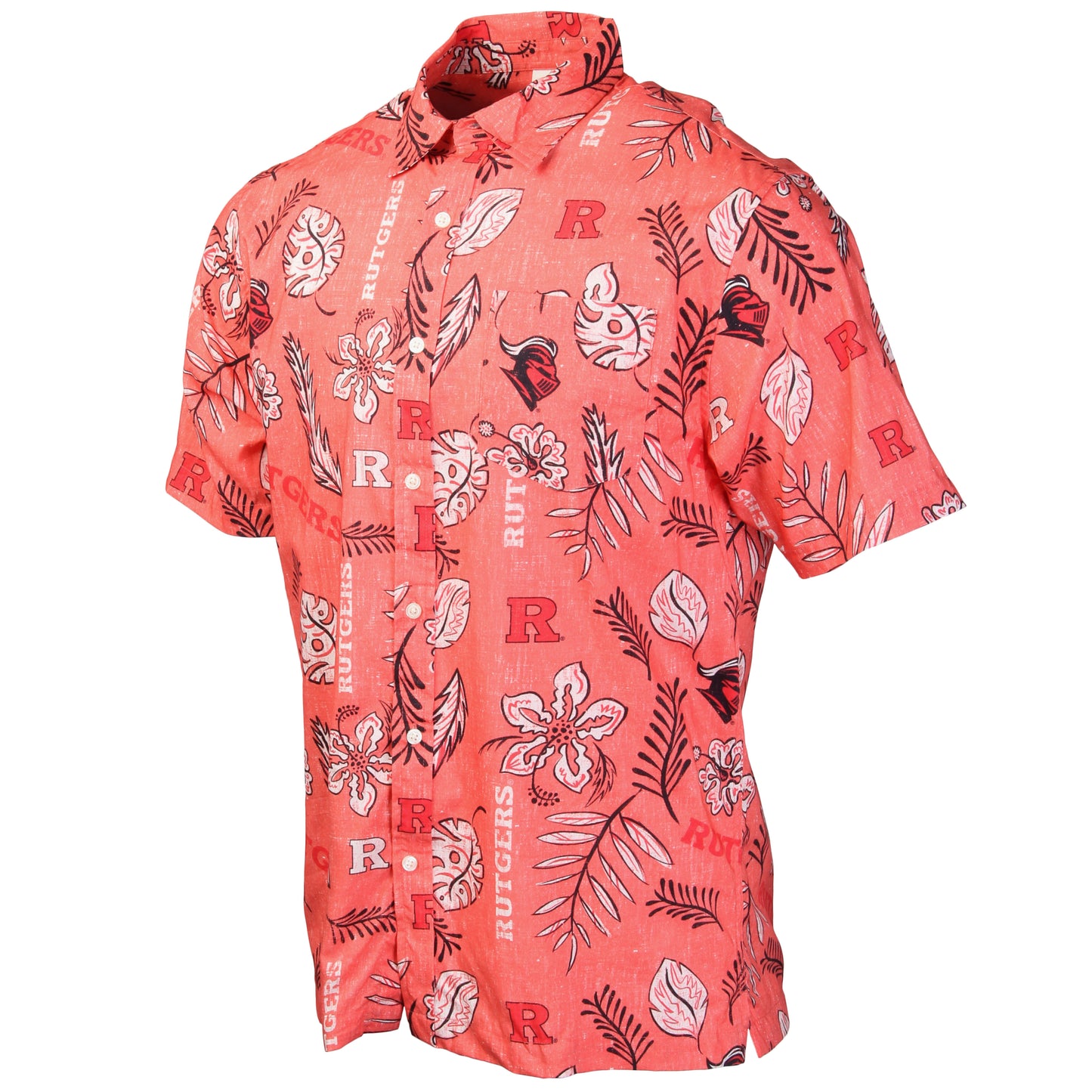 Rutgers Scarlet Knights Men's Vintage Floral Shirt