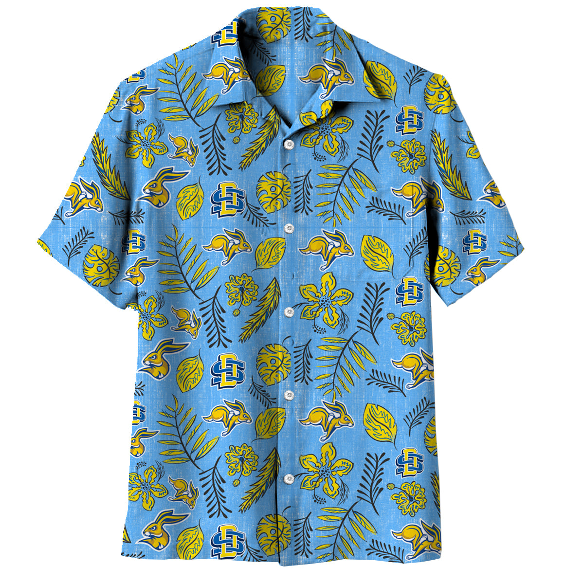 South Dakota State Jackrabbits Men's Vintage Floral Shirt