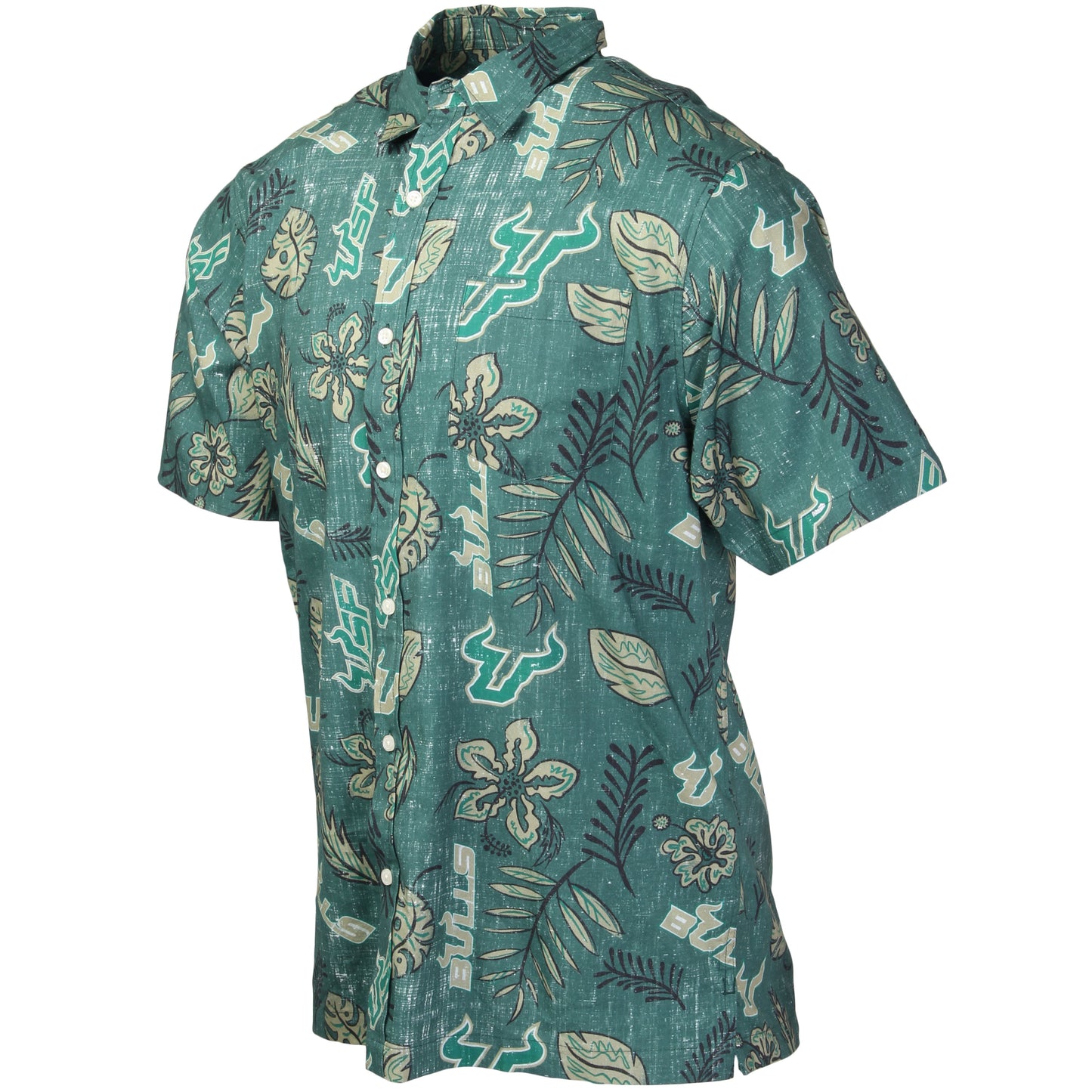 South Florida Bulls Men's Vintage Floral Shirt