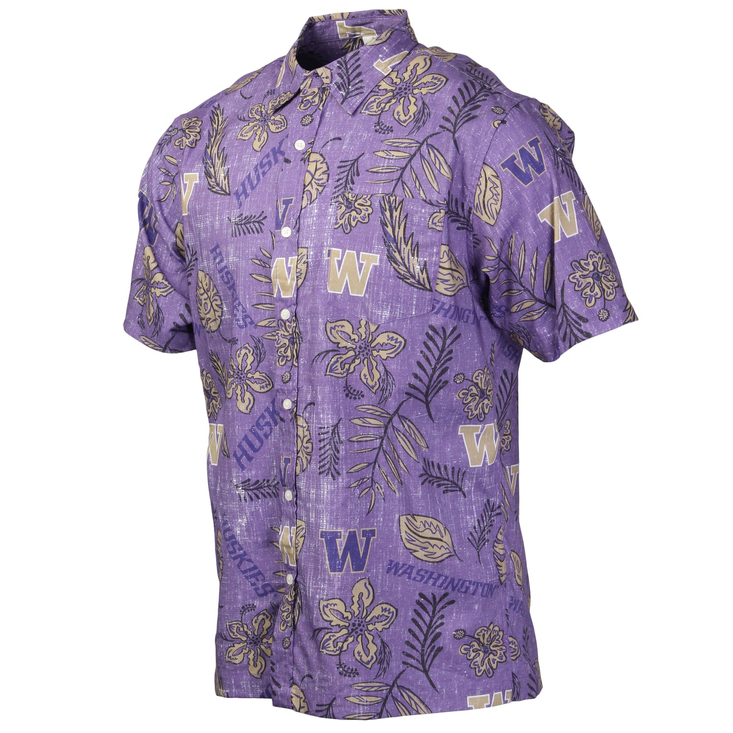 Washington Huskies Men's Vintage Floral Shirt