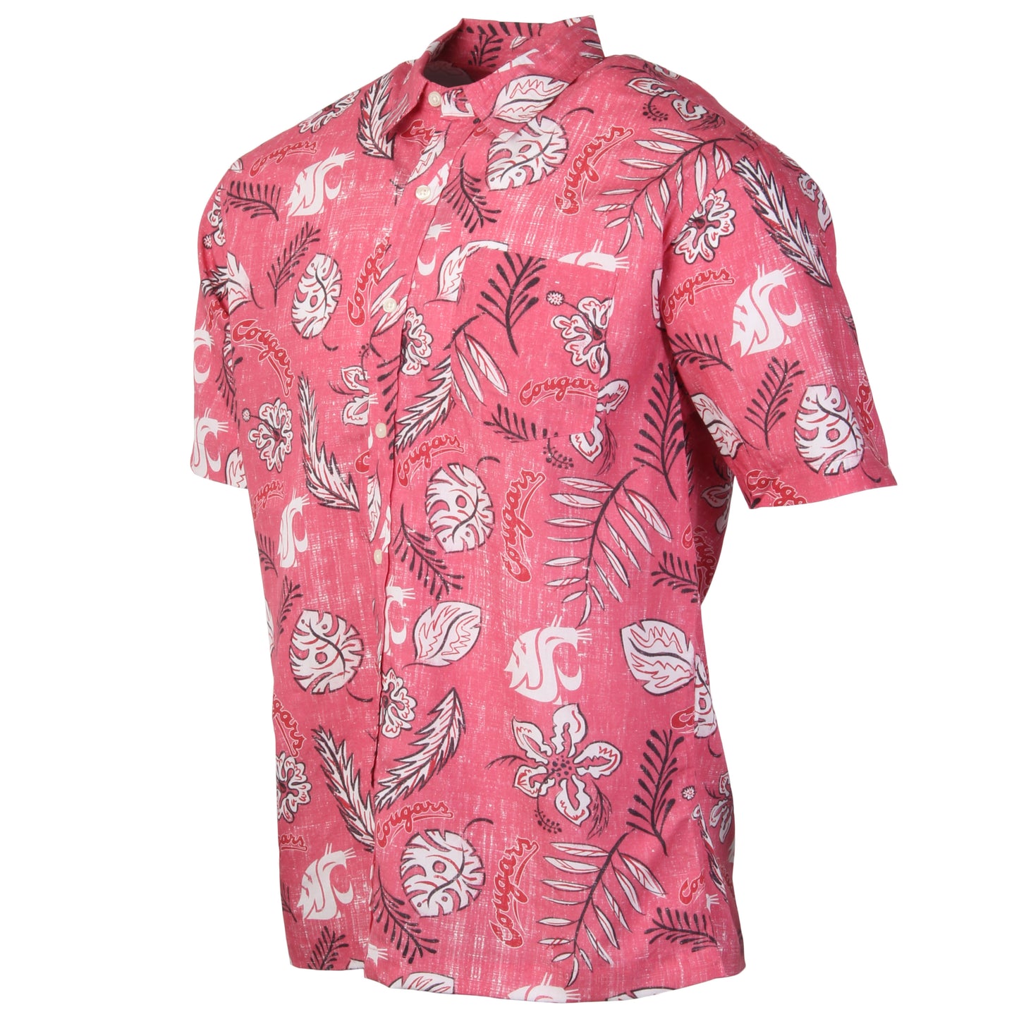 Washington State Cougars Men's Vintage Floral Shirt