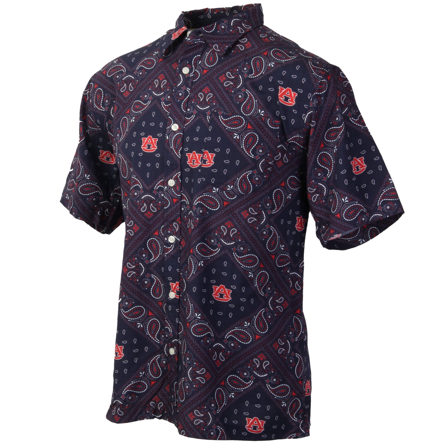 Auburn Tigers Men's Bandana Paisley Shirt