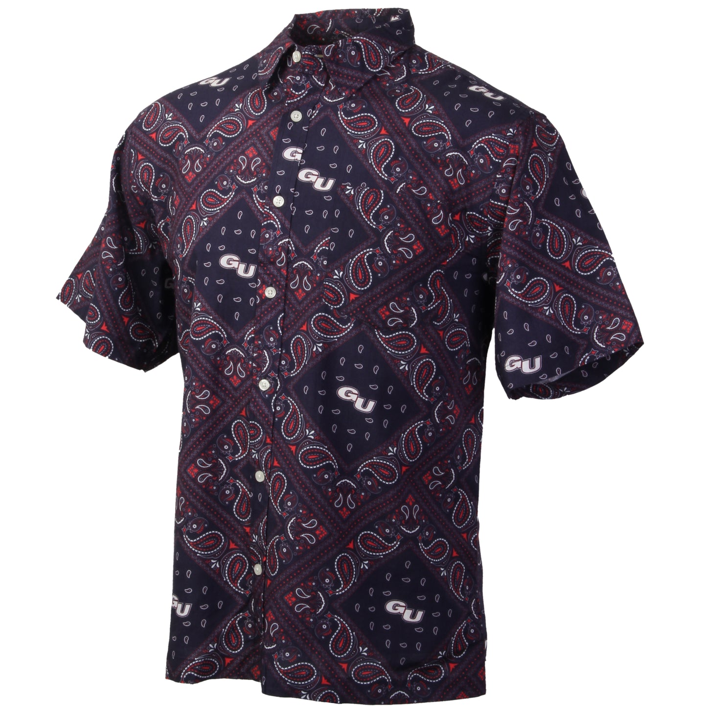 Gonzaga Bulldogs Men's Bandana Paisley Shirt