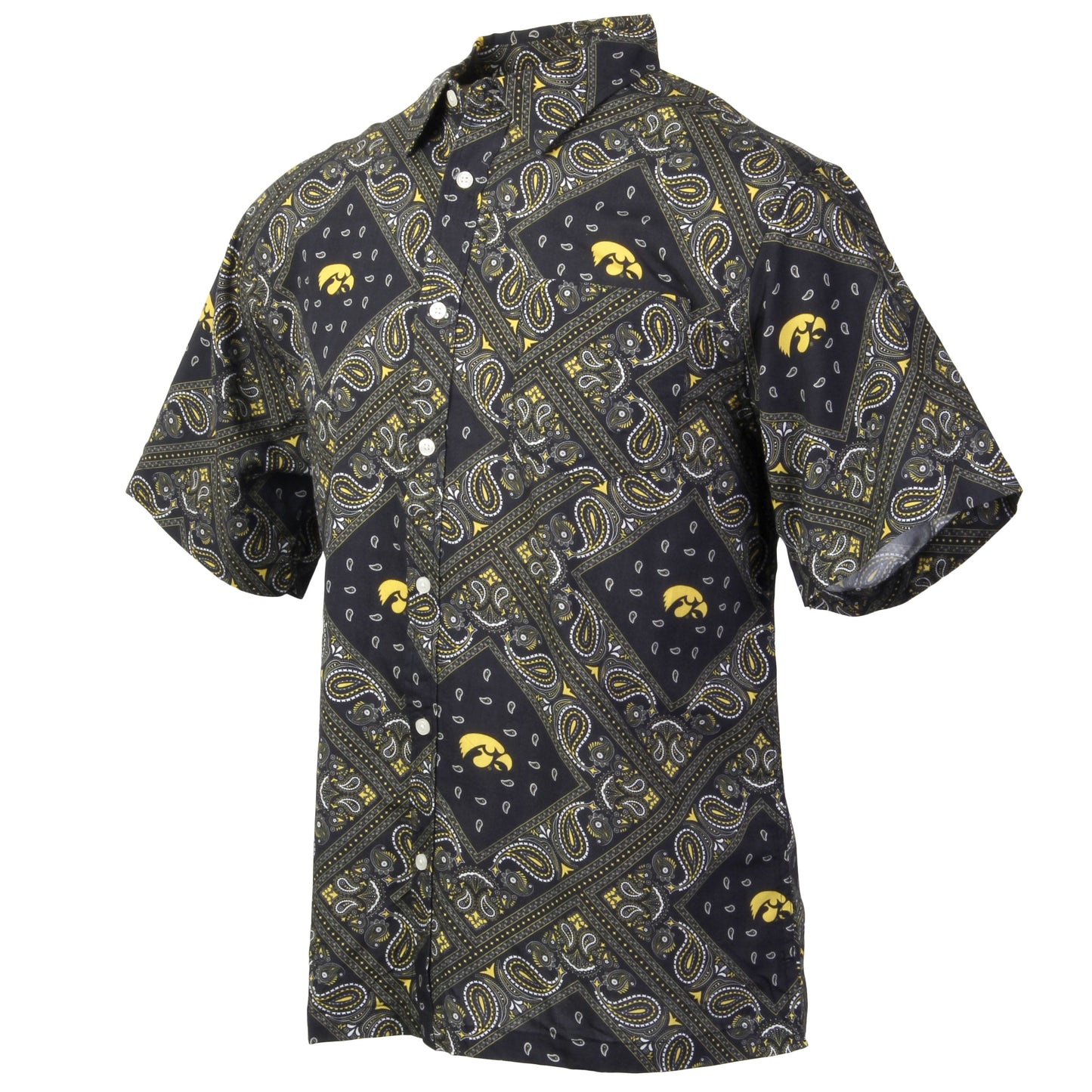 Iowa Hawkeyes Men's Bandana Paisley Shirt