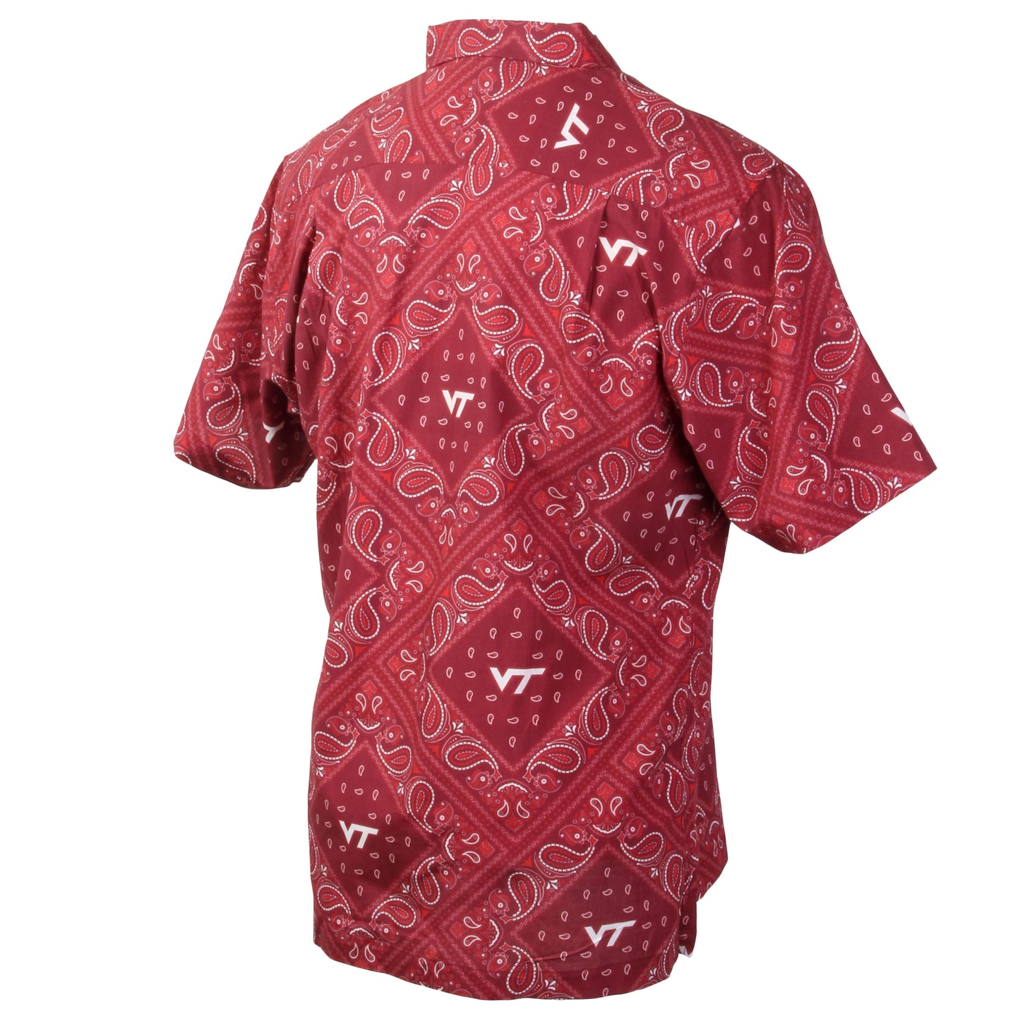 Virginia Tech Hokies Men's Bandana Paisley Shirt