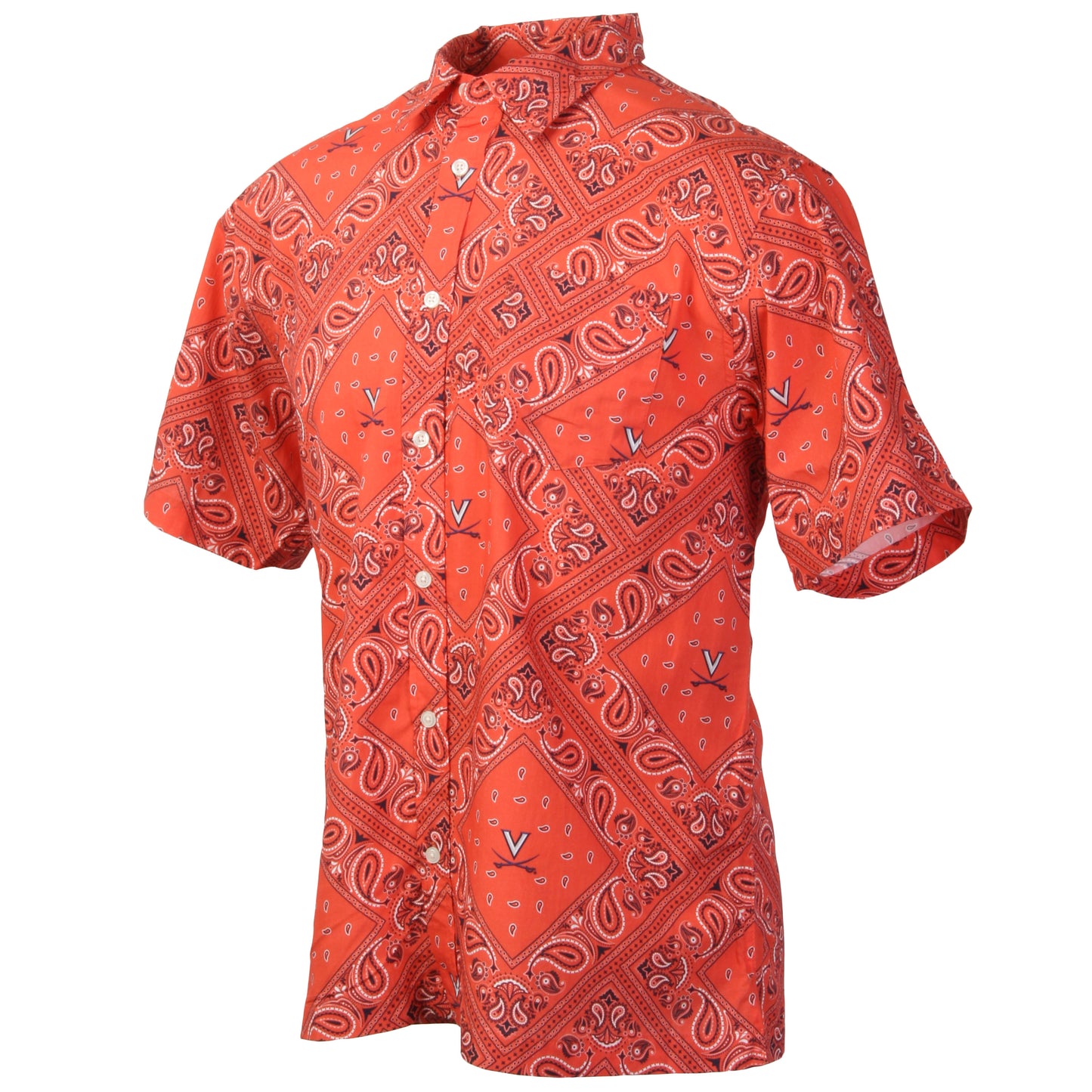 Virginia Cavaliers Men's Bandana Paisley Shirt