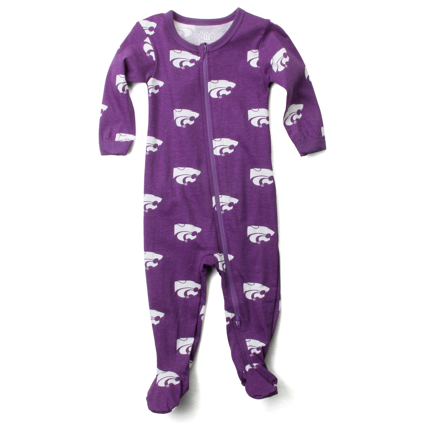 Kansas State Wildcats Infant Allover Print Zip Sleeper