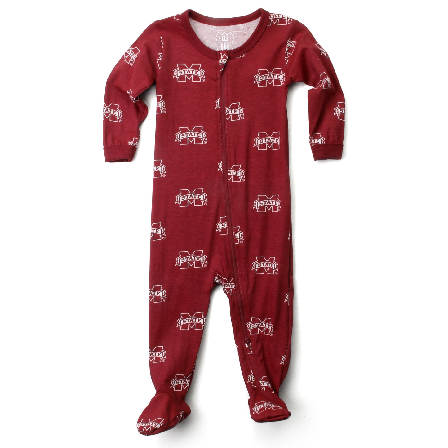 Mississippi State Bulldogs Infant Allover Print Zip Sleeper