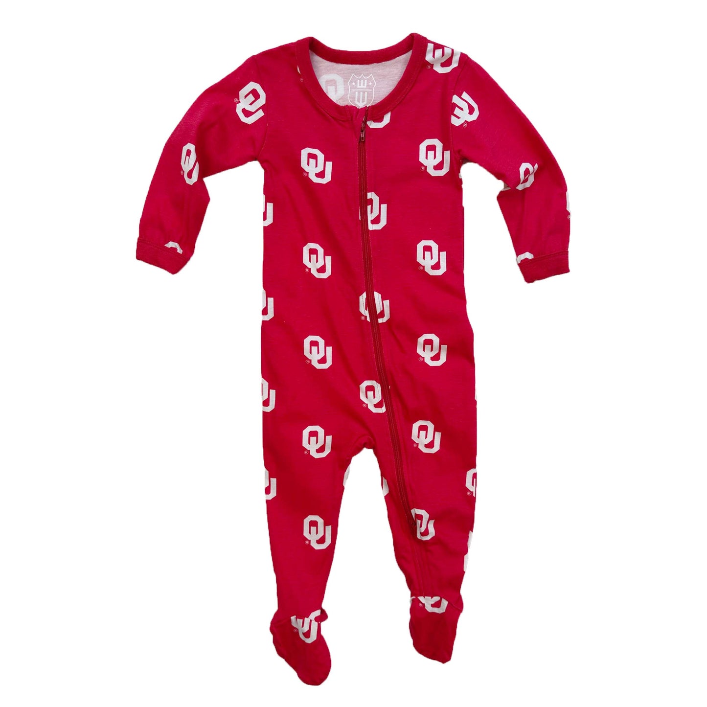 Oklahoma Sooners Infant Allover Print Zip Sleeper