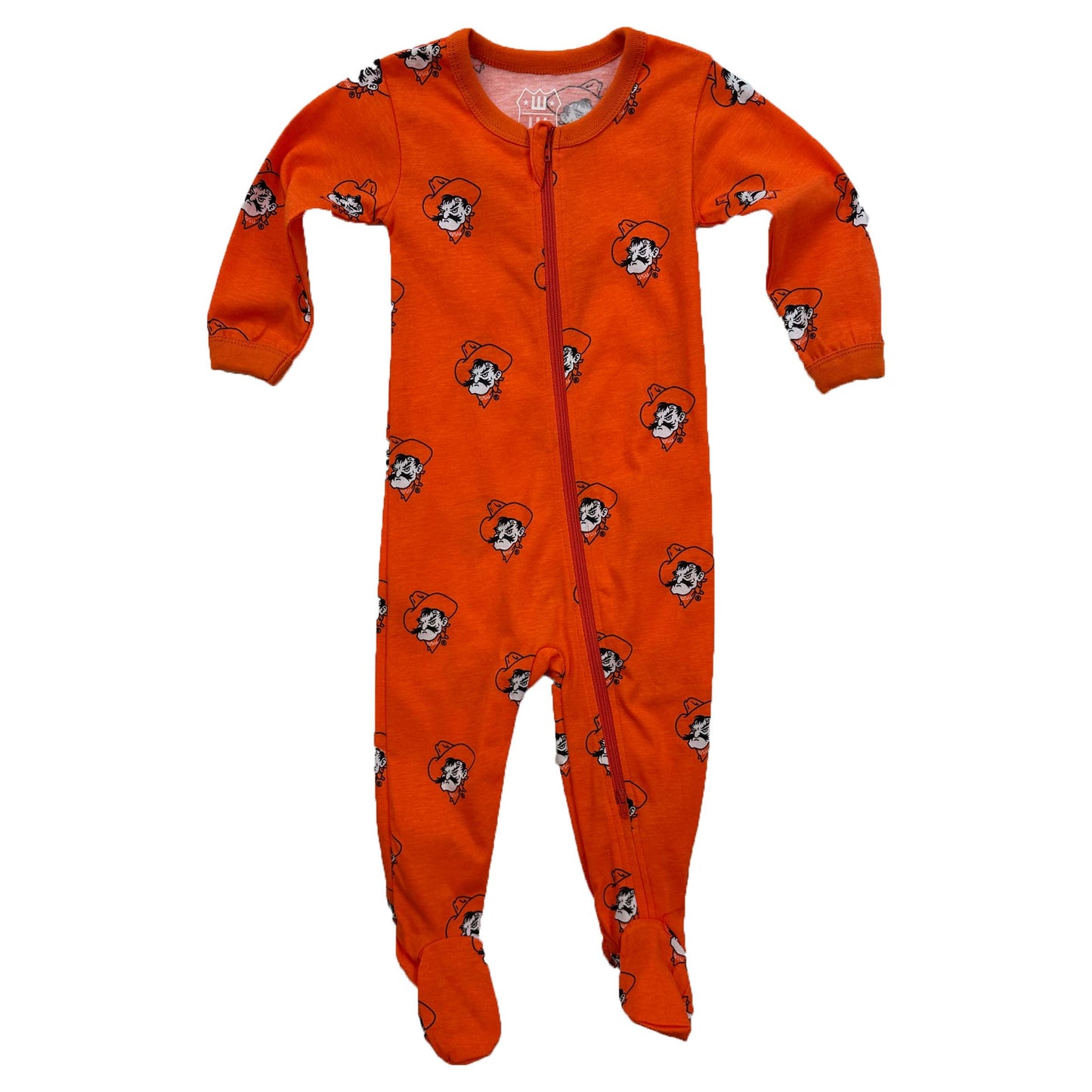 Oklahoma State Cowboys Infant Allover Print Zip Sleeper