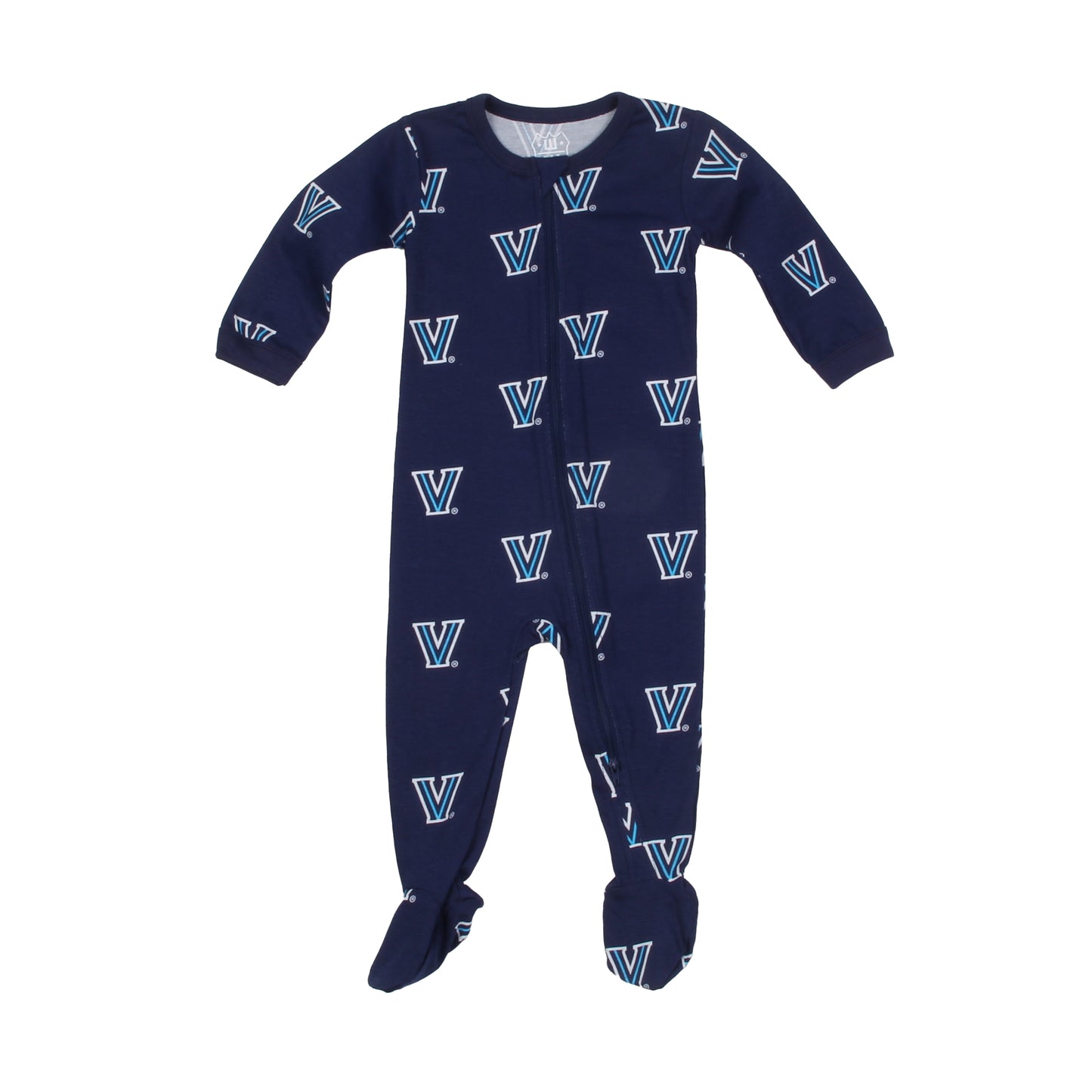 Villanova Wildcats Infant Allover Print Zip Sleeper