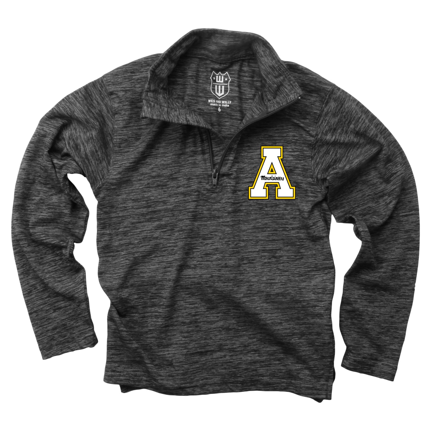 Appalachian State Mountaineers Youth Boys Quarter Zip CY Top