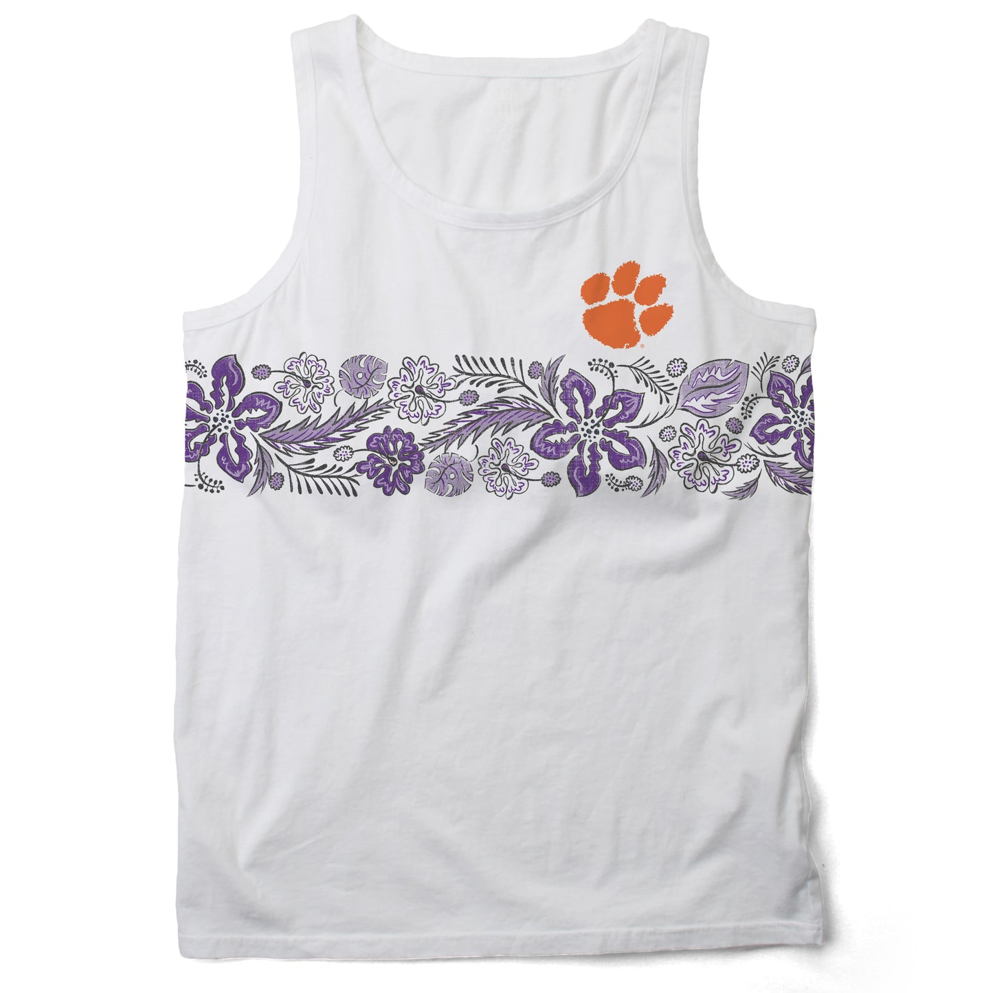Clemson Tigers Men's Vintage Floral Tank Top