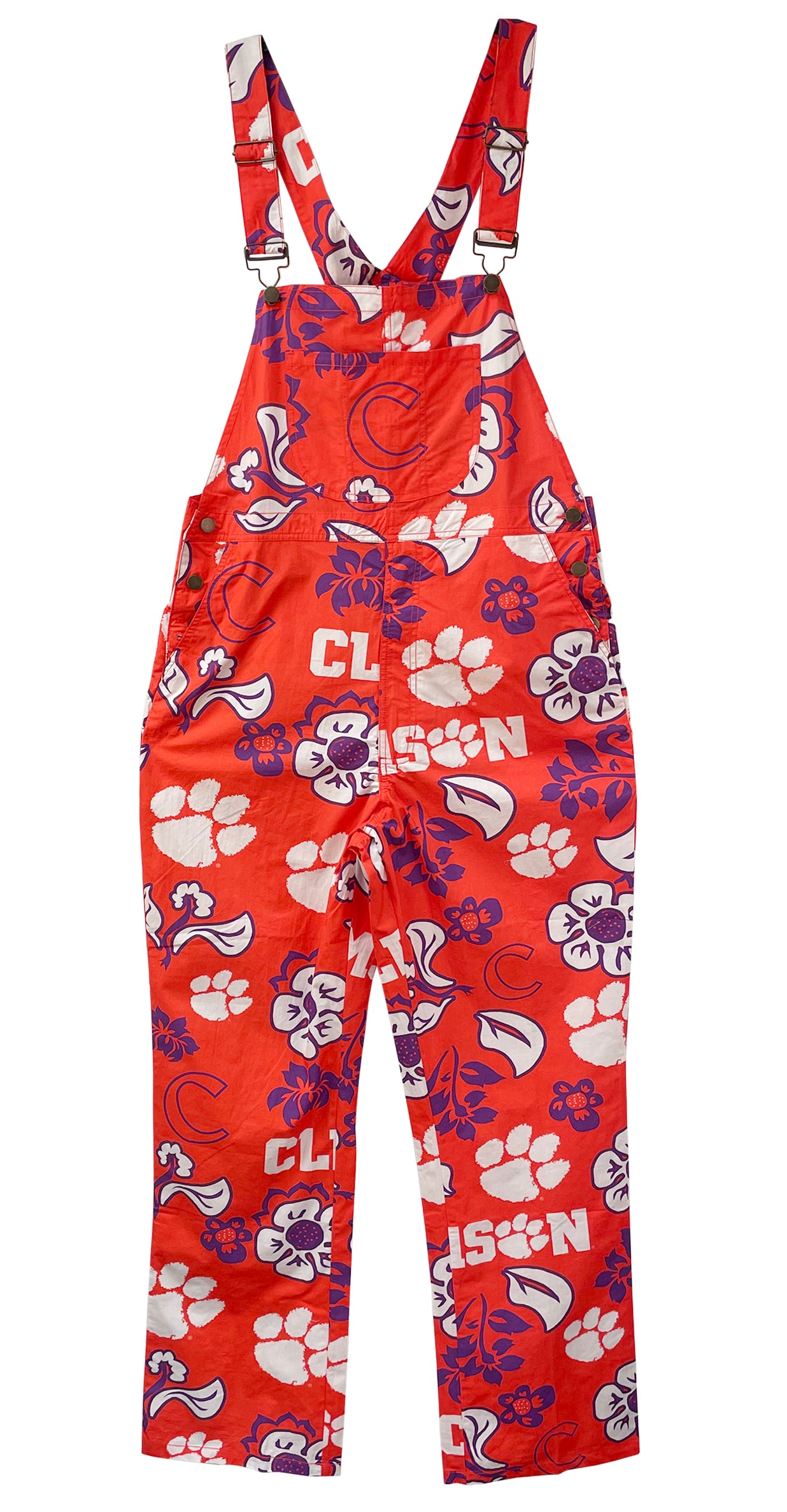 Clemson Tigers Men's Floral Overalls