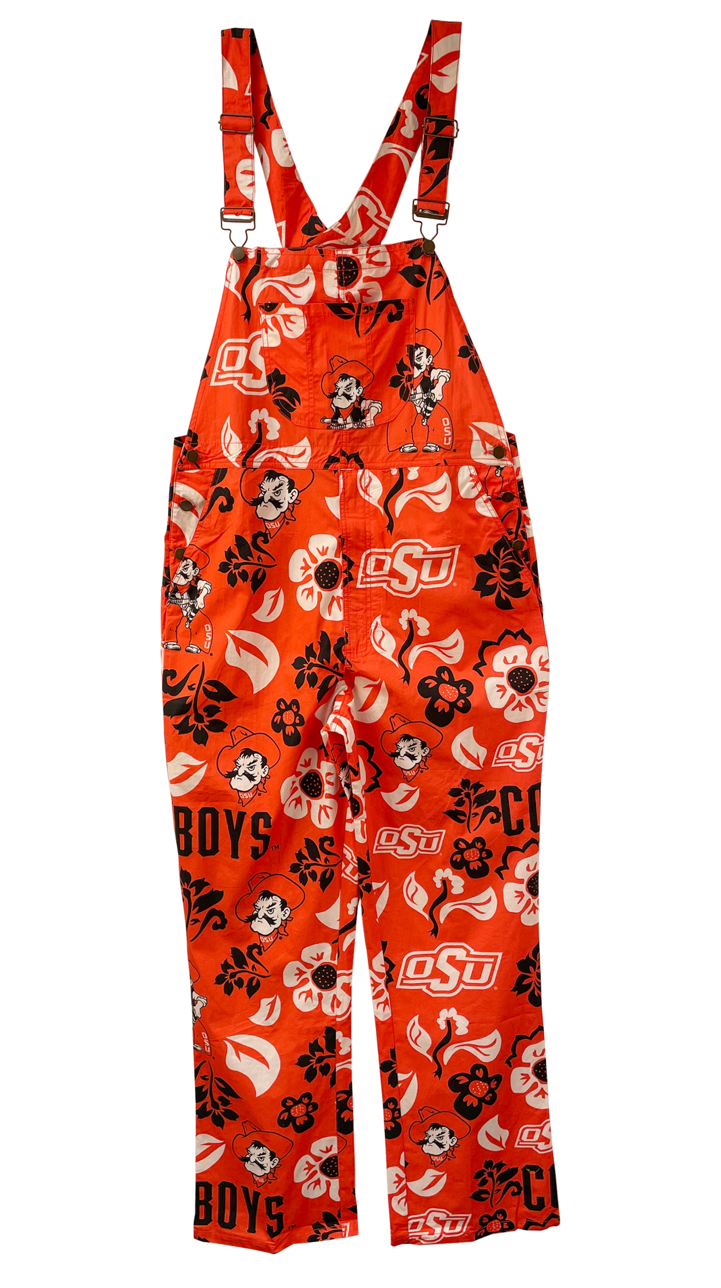 Oklahoma State Cowboys Men's Floral Overalls