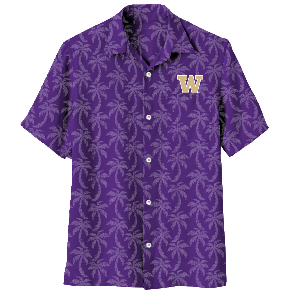 Washington Huskies Men's Palm SS Shirt
