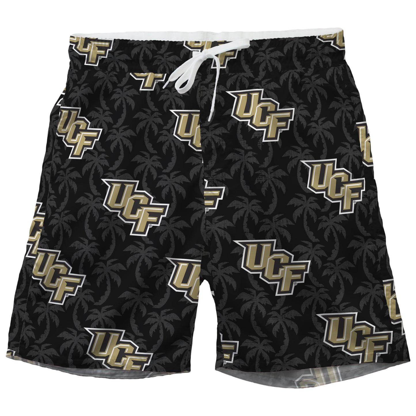 Central Florida Knights Men's Palm Tree Tech Swim Trunks