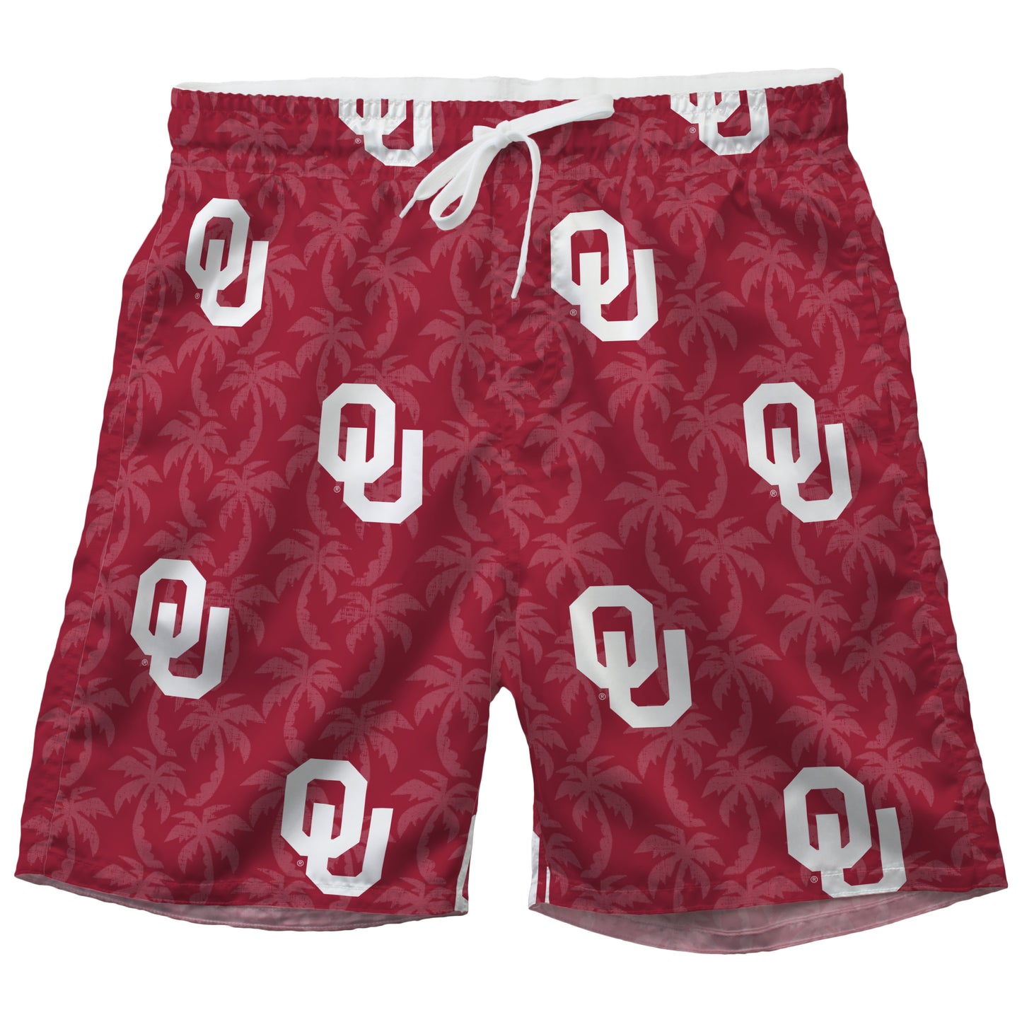 Oklahoma Sooners Men's Palm Tree Tech Swim Trunks