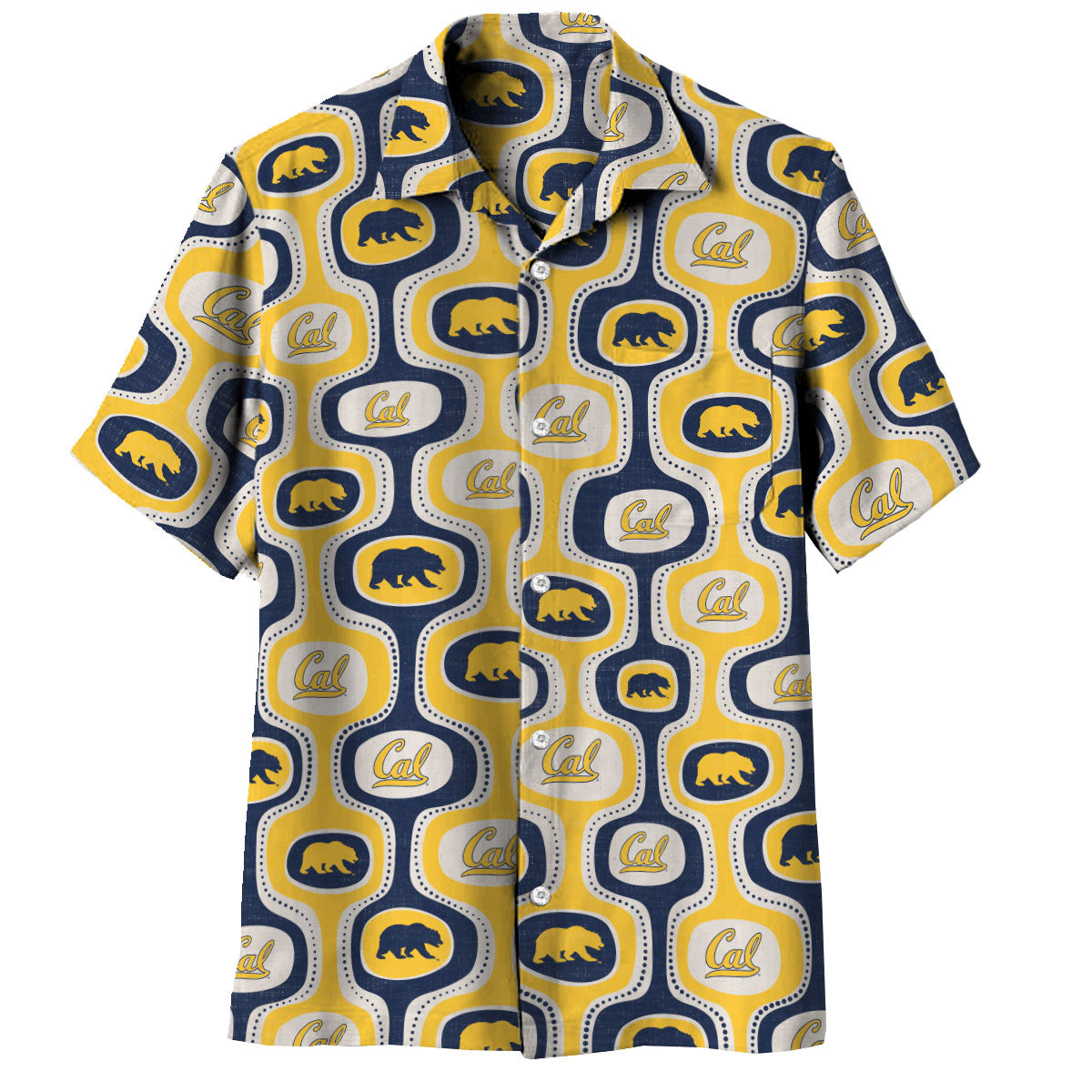 California Golden Bears Men's Cabana Short Sleeve Shirt
