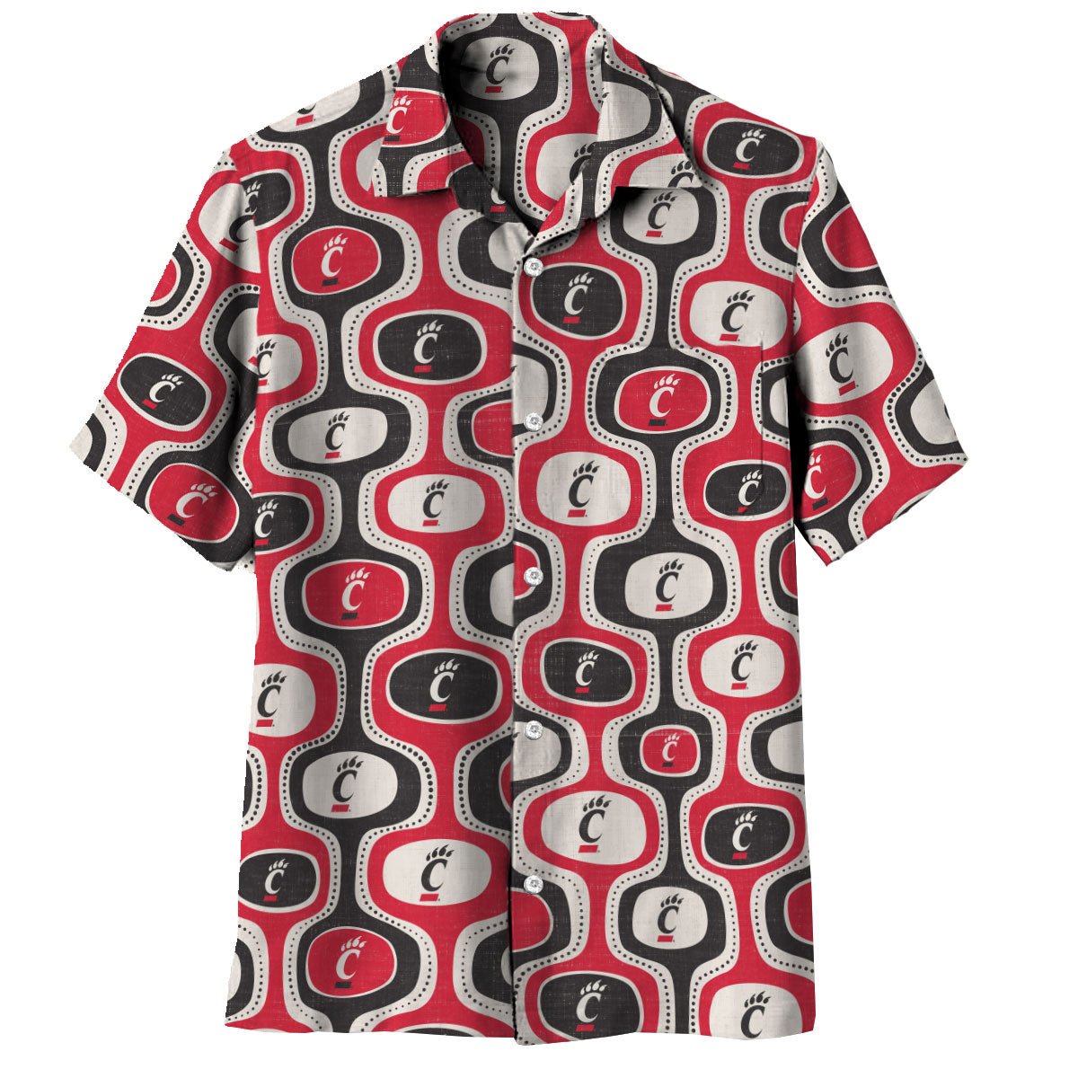 Cincinnati Bearcats Men's Cabana Short Sleeve Shirt