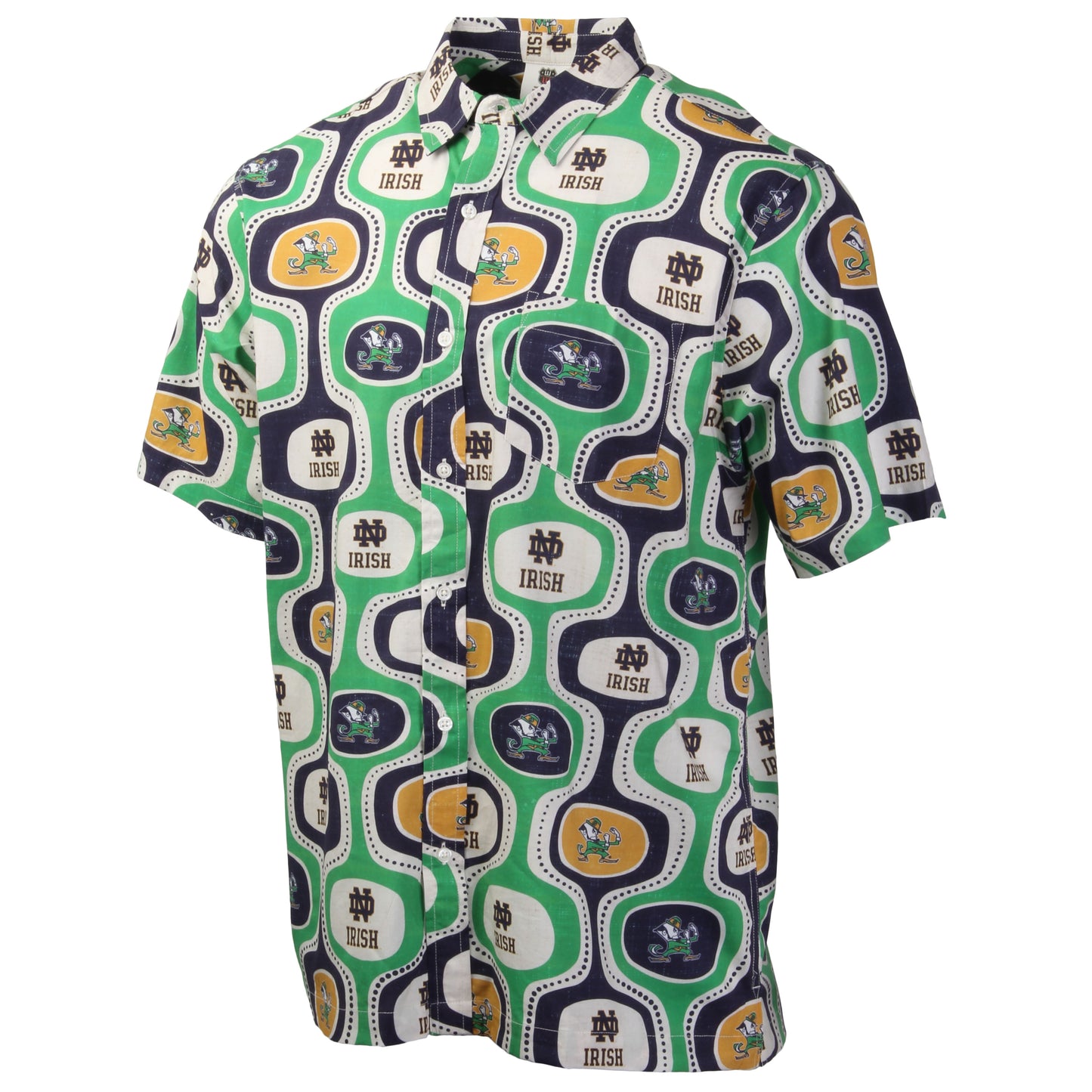 Notre Dame Fighting Irish Men's Cabana Short Sleeve Shirt