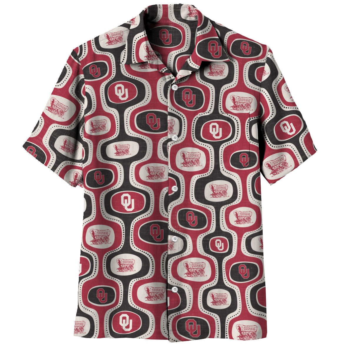 Oklahoma Sooners Men's Cabana Short Sleeve Shirt