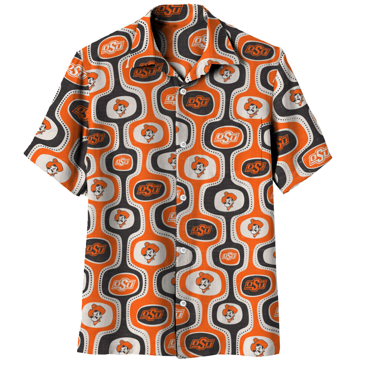 Oklahoma State Cowboys Men's Cabana Short Sleeve Shirt