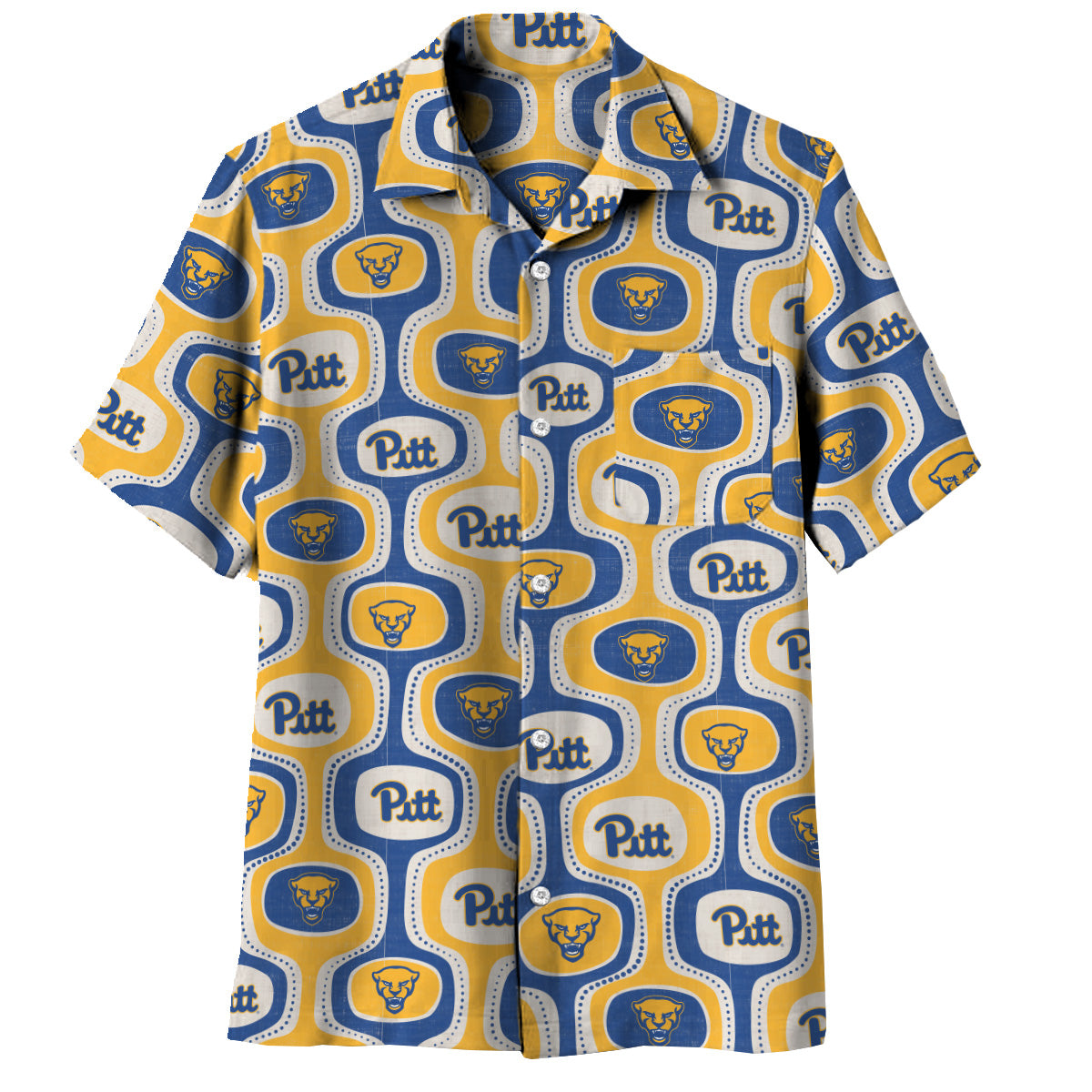 Pittsburgh Panthers Men's Cabana Short Sleeve Shirt
