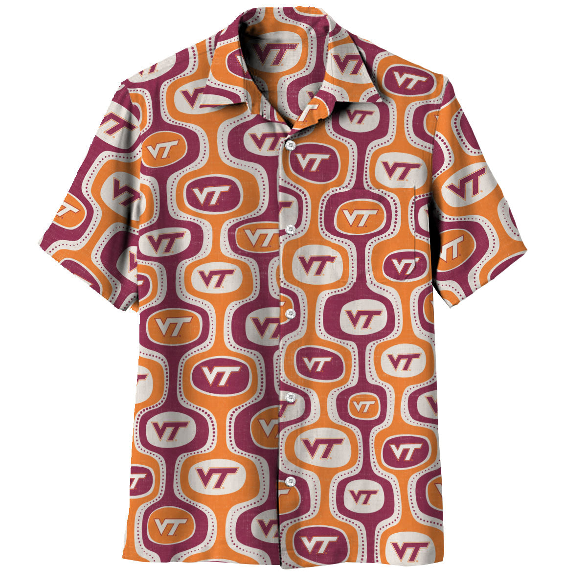 Virginia Tech Hokies Men's Cabana Short Sleeve Shirt