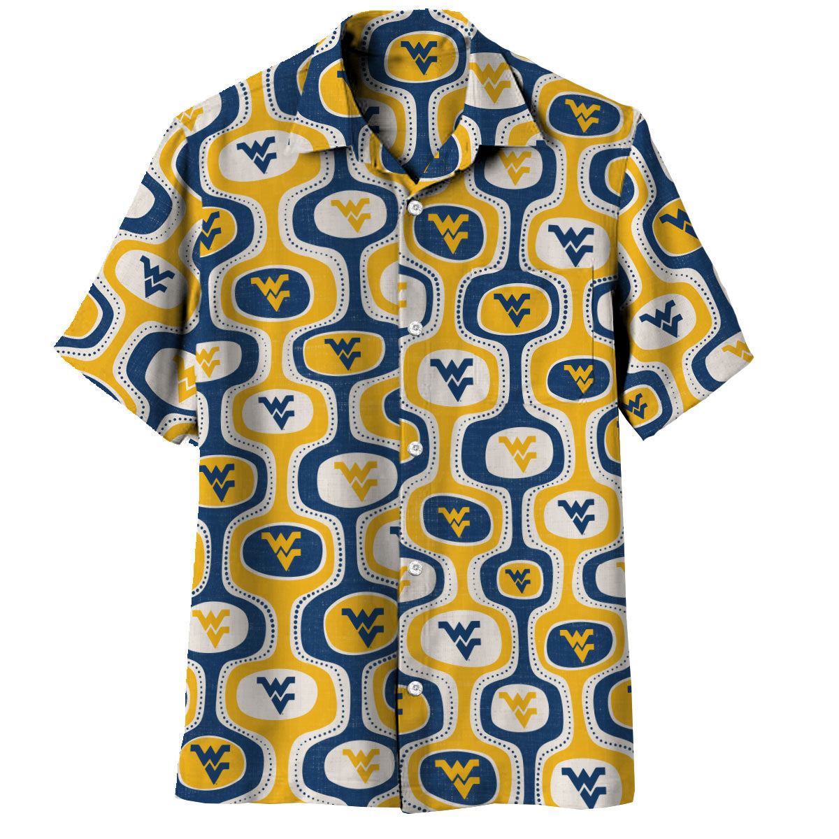 West Virginia Mountaineers Men's Cabana Short Sleeve Shirt