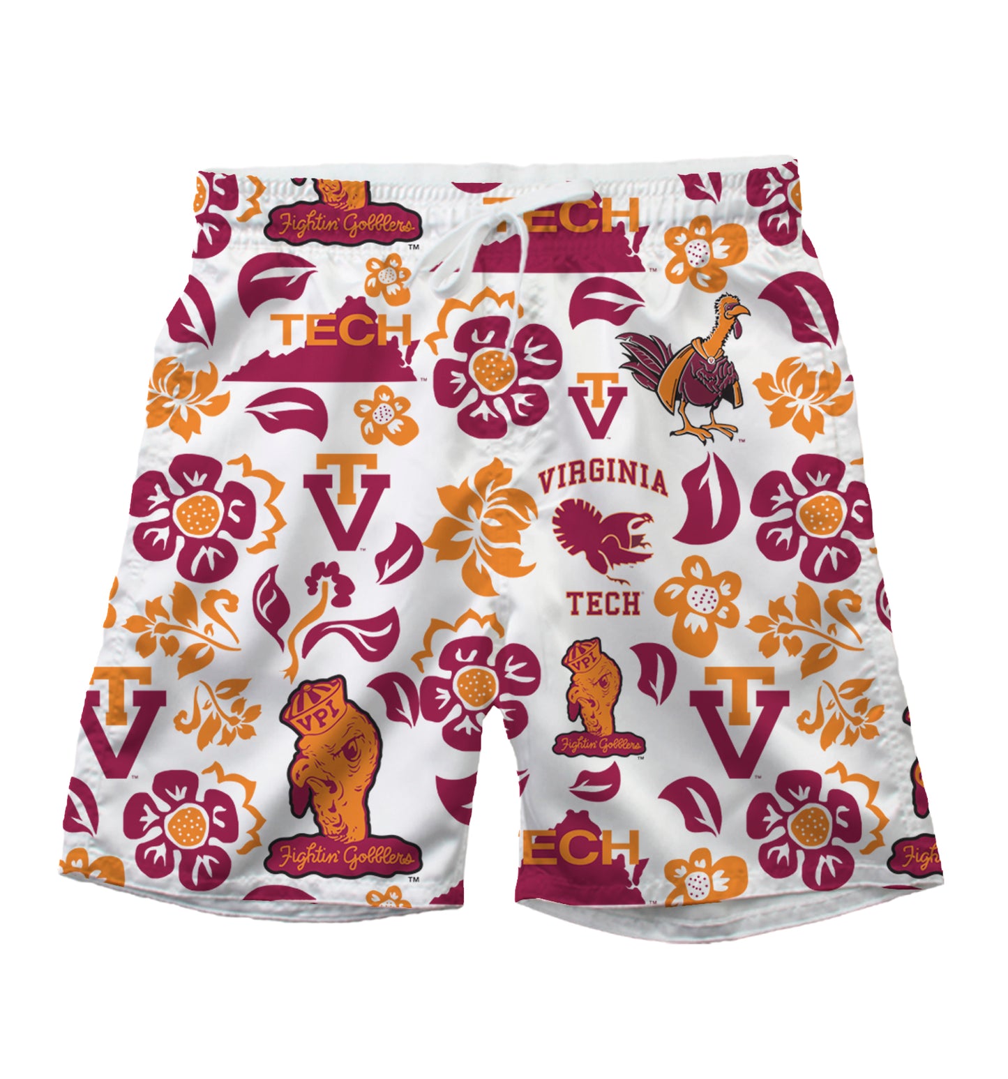 Virginia Tech Hokies Men's Vault Tech Swim Trunks