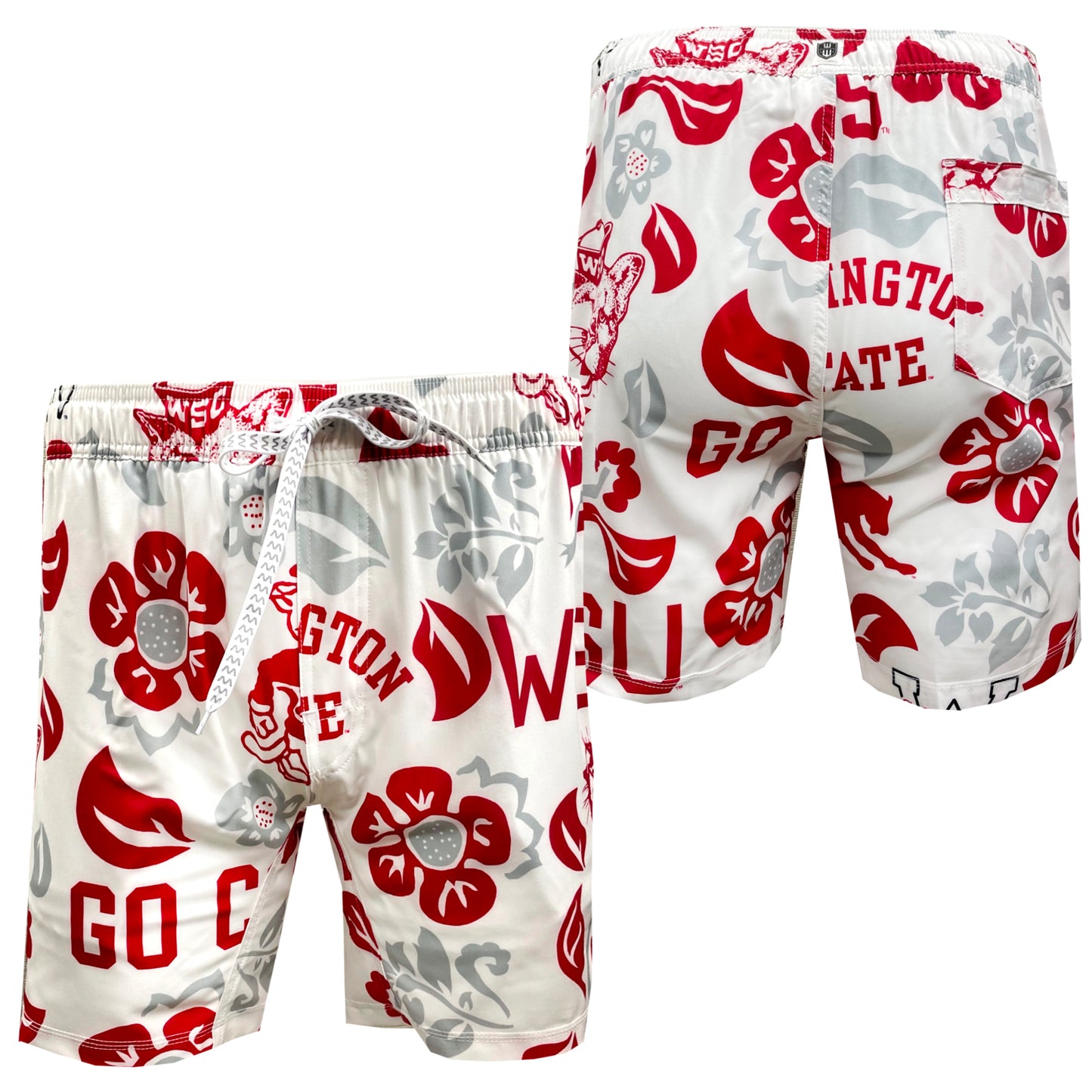 Washington State Cougars Men's Vault Tech Swim Trunks