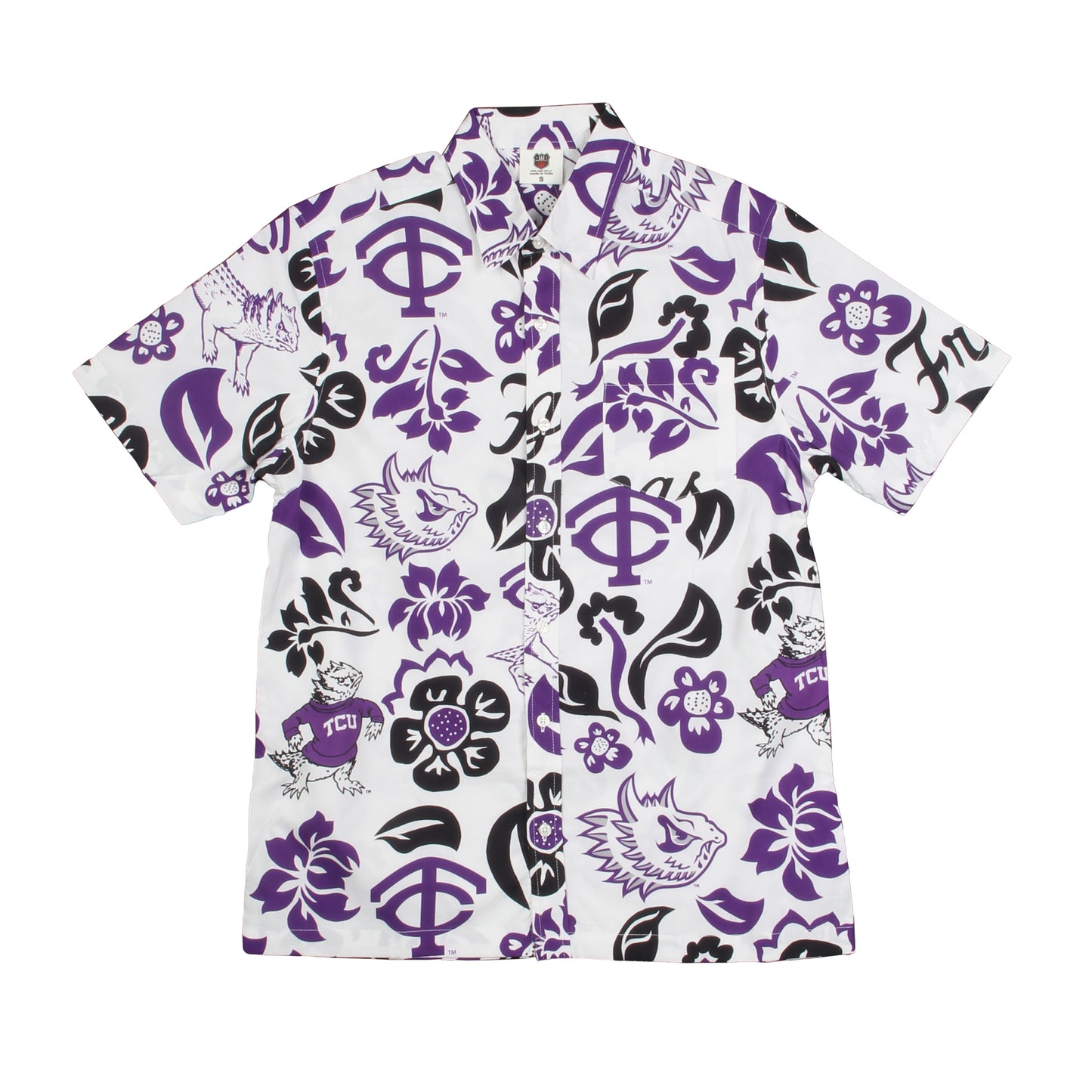TCU Horned Frogs Men's Vault Floral Shirt