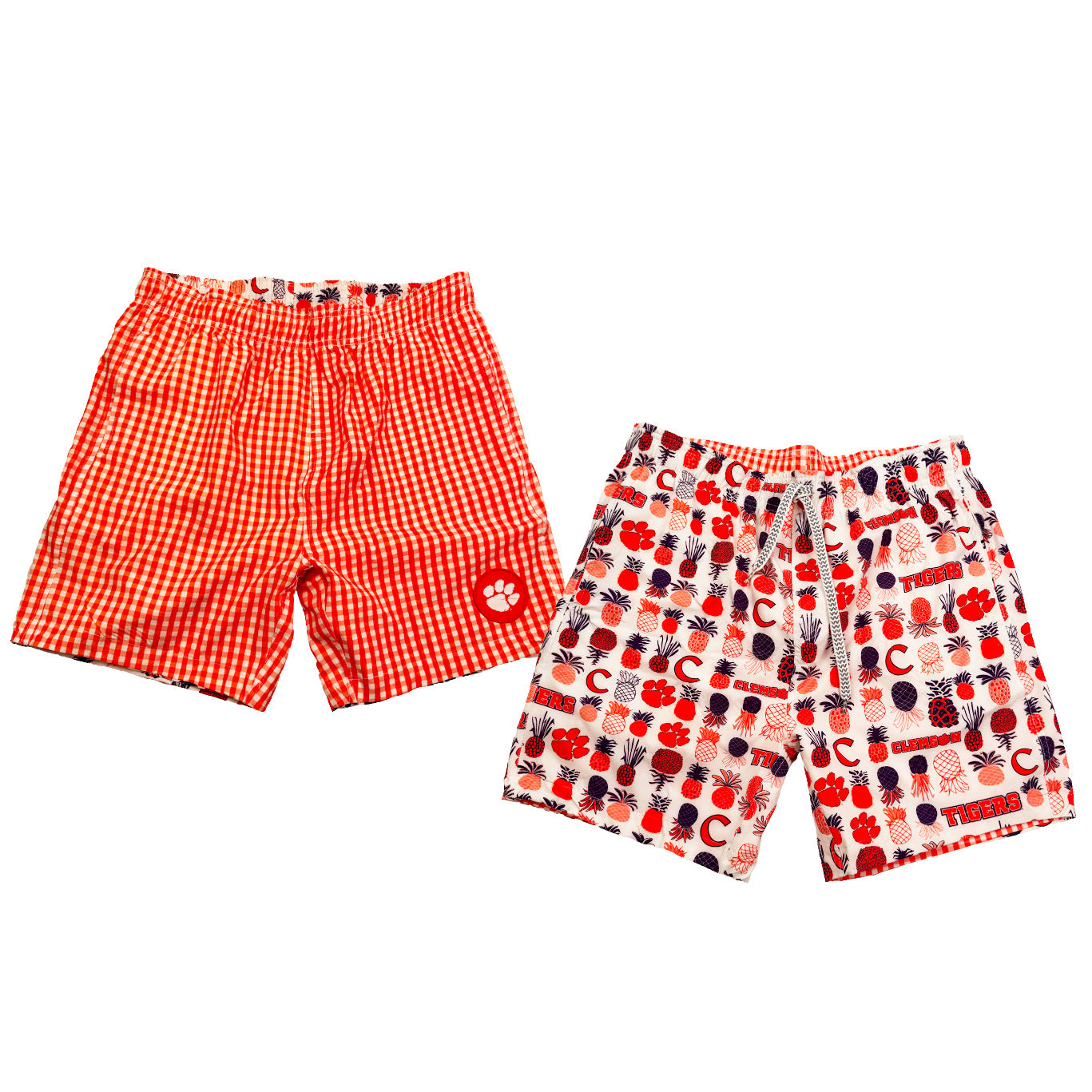 Clemson Tigers Men's Reversible Swim Trunk