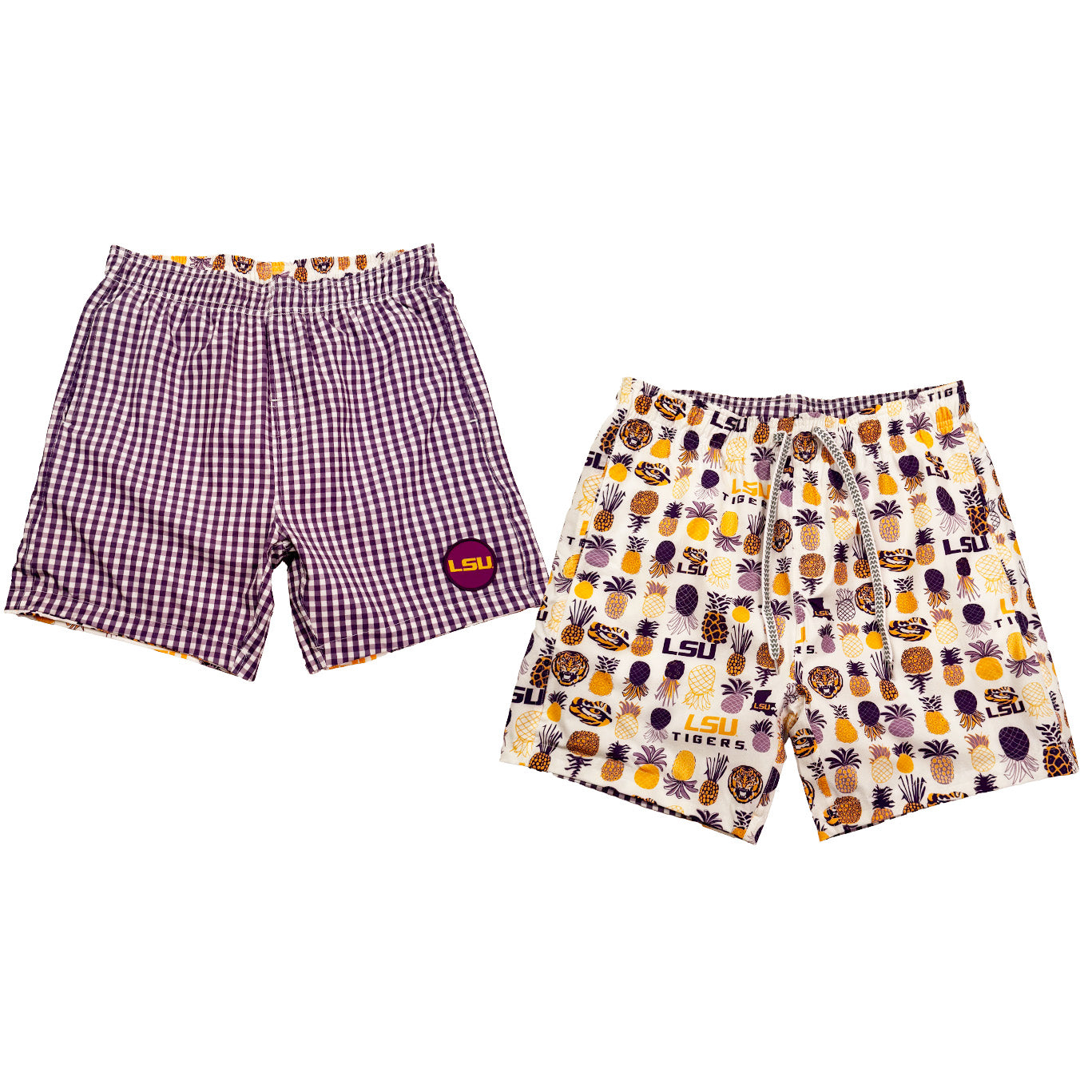 LSU Tigers Men's Reversible Swim Trunk