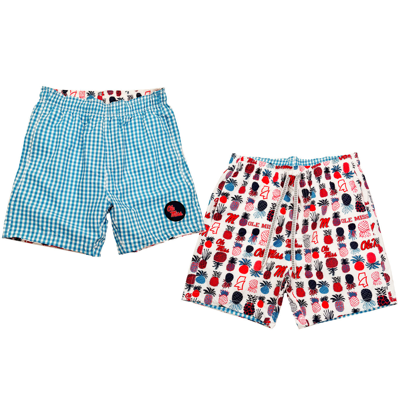 Ole Miss Rebels Men's Reversible Swim Trunk