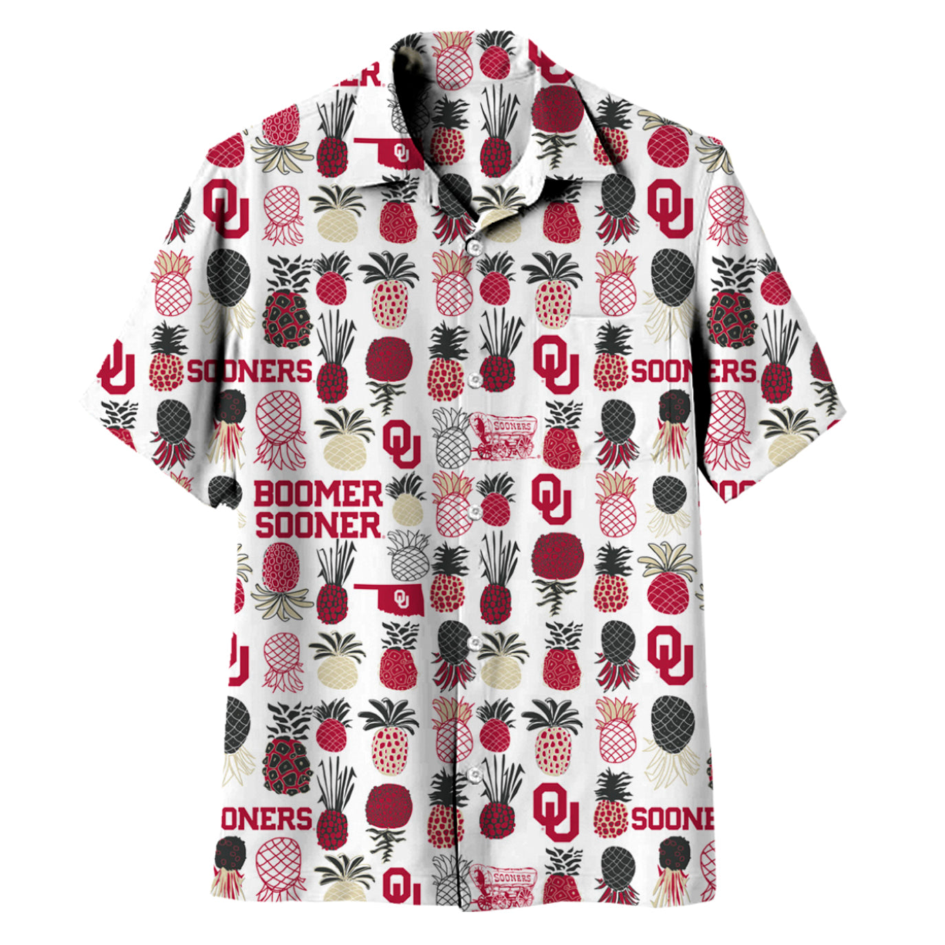 Oklahoma Sooners Men's Pineapple Shirt
