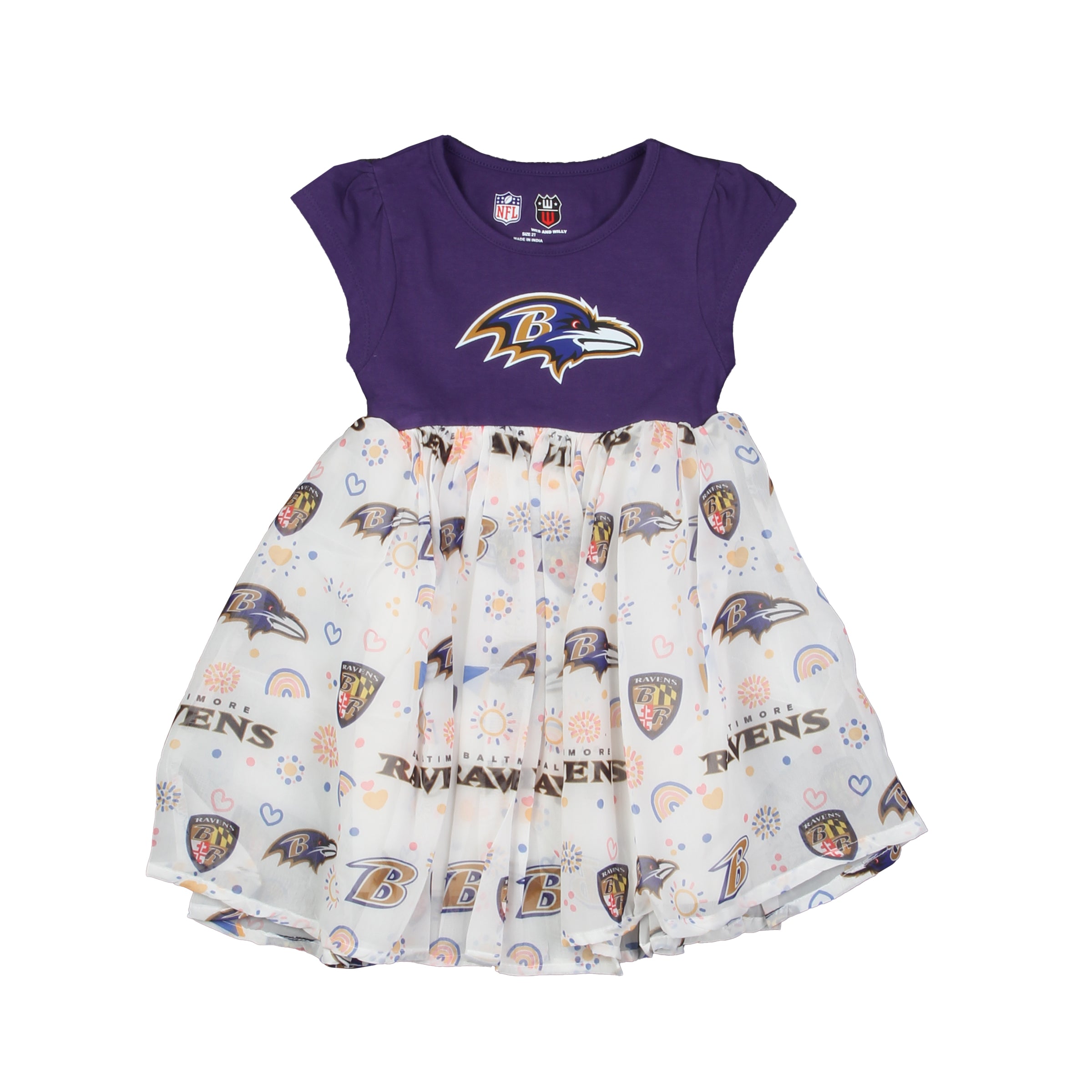 baltimore ravens jersey dress NFL Youth Girls Princess 4T Men's brown leather slip girly outfit in from your first Colour:BROWN