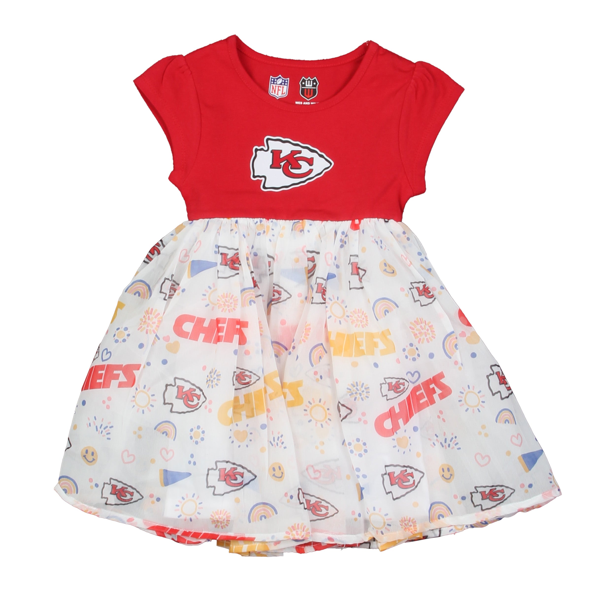 Kansas City Chiefs NFL Youth Girls Princess Dress  Wes & Willy