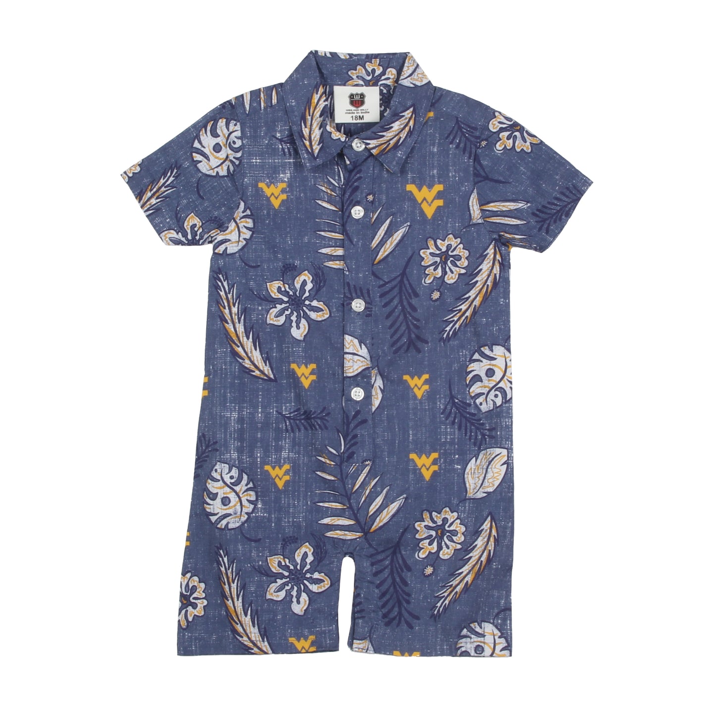 West Virginia Mountaineers Infant Floral SS Romper