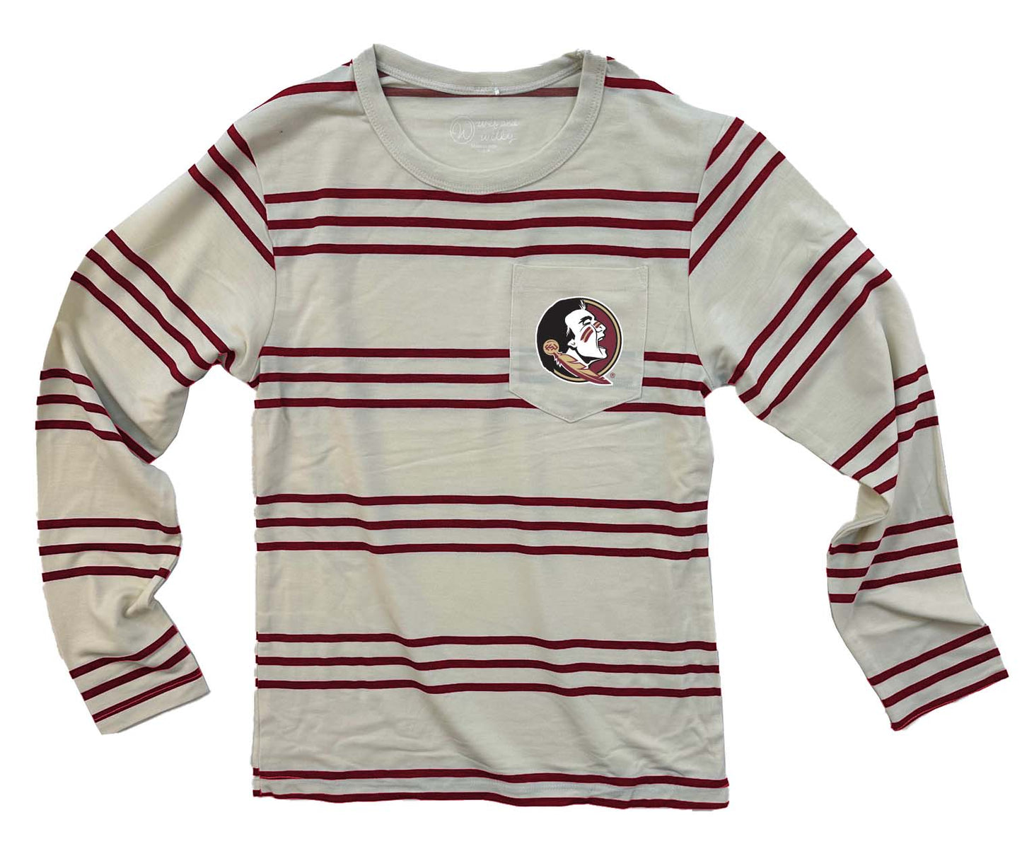 Florida State Seminoles Youth Boys Stripe LS Tee
