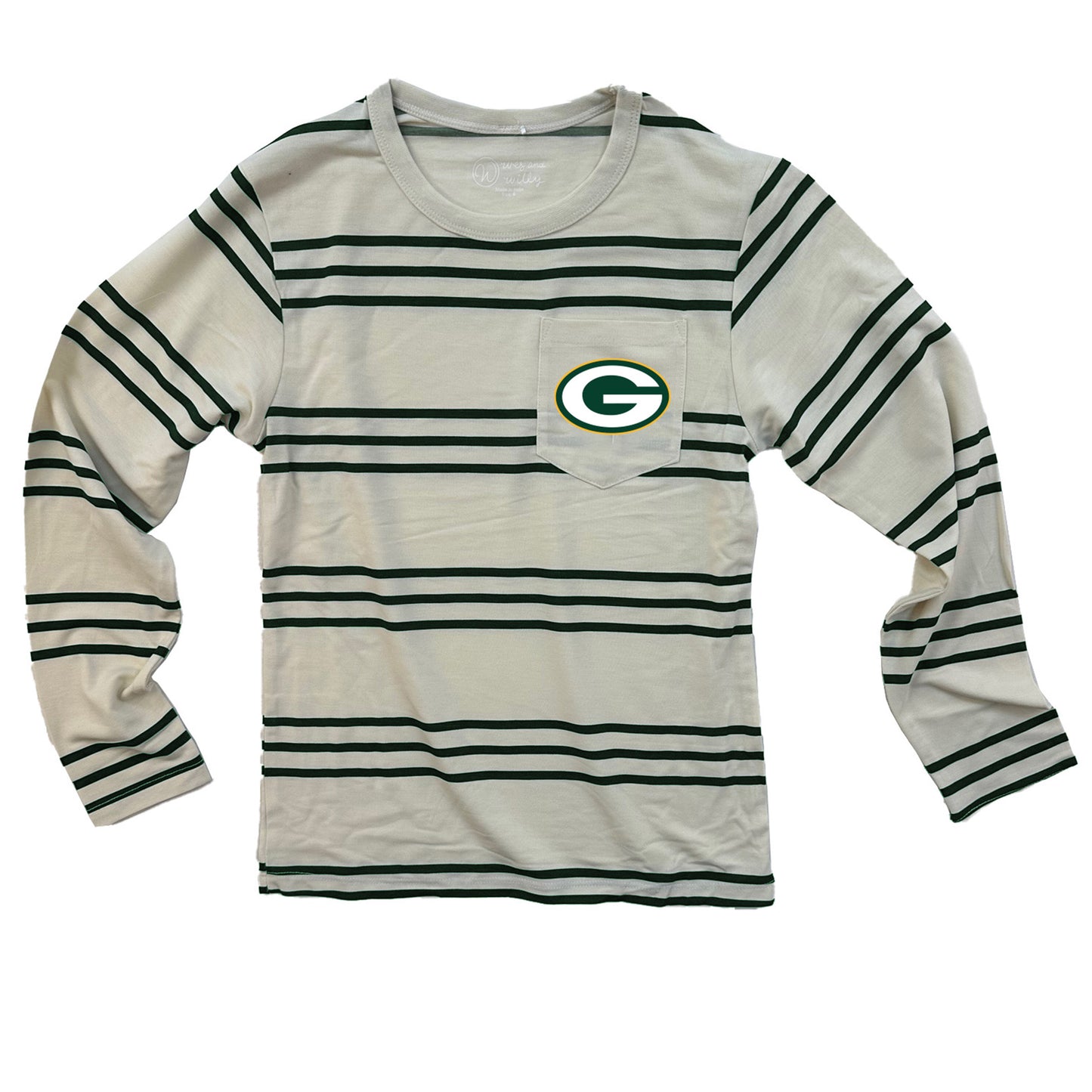 Green Bay Packers NFL Youth Boys Stripe LS Tee